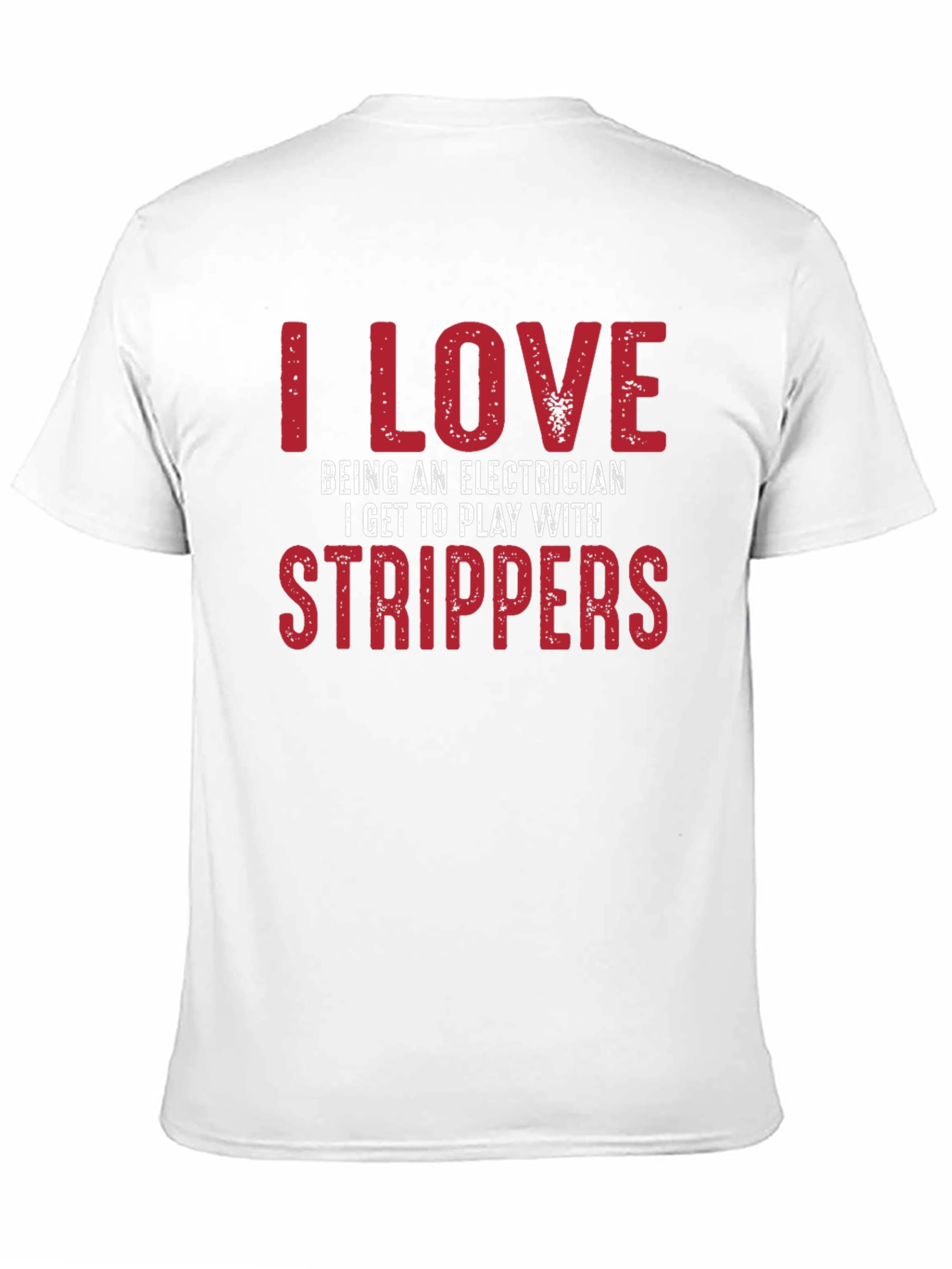 Black Electrician Strippers T-Shirt Funny Joke view 11