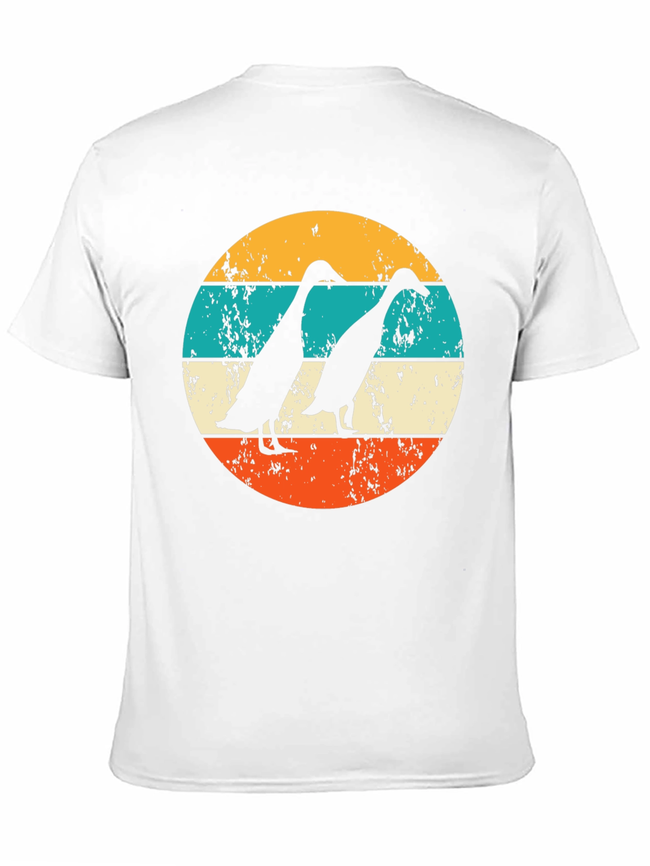 Black Vintage Indian Runner Ducks T-Shirt view 11