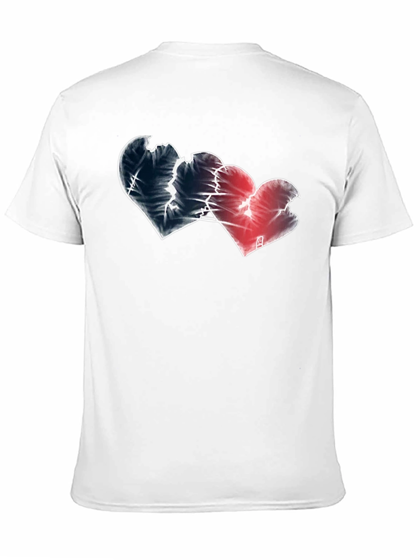 Black Broken Hearts Graphic Tee - Black view 11