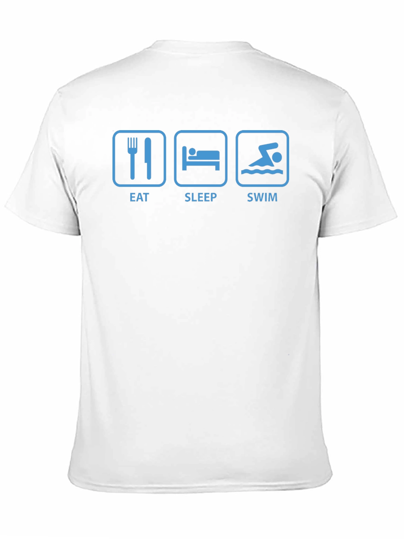 Black Eat Sleep Swim T-Shirt view 11