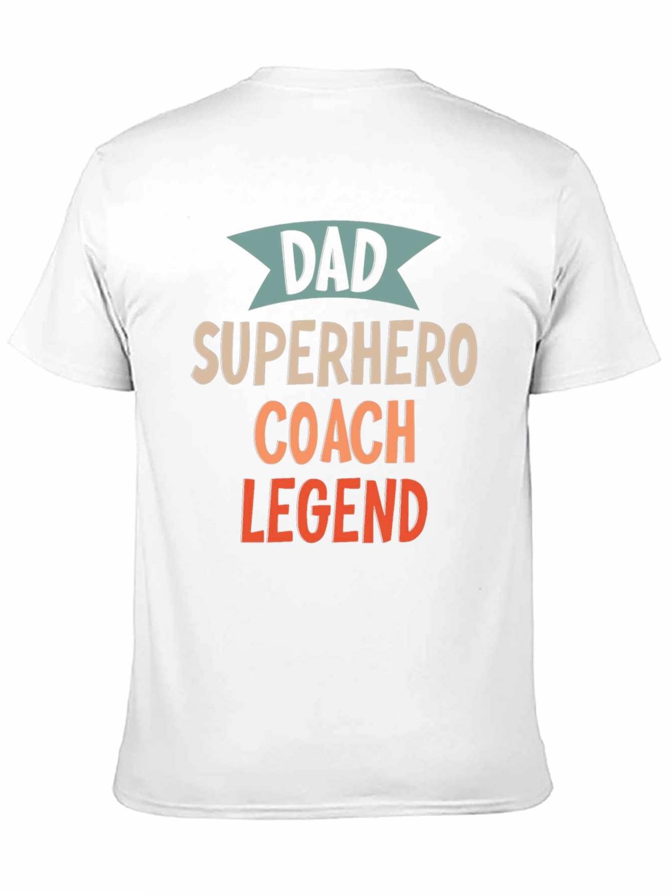 Black Dad Superhero Coach Legend T-Shirt view 11