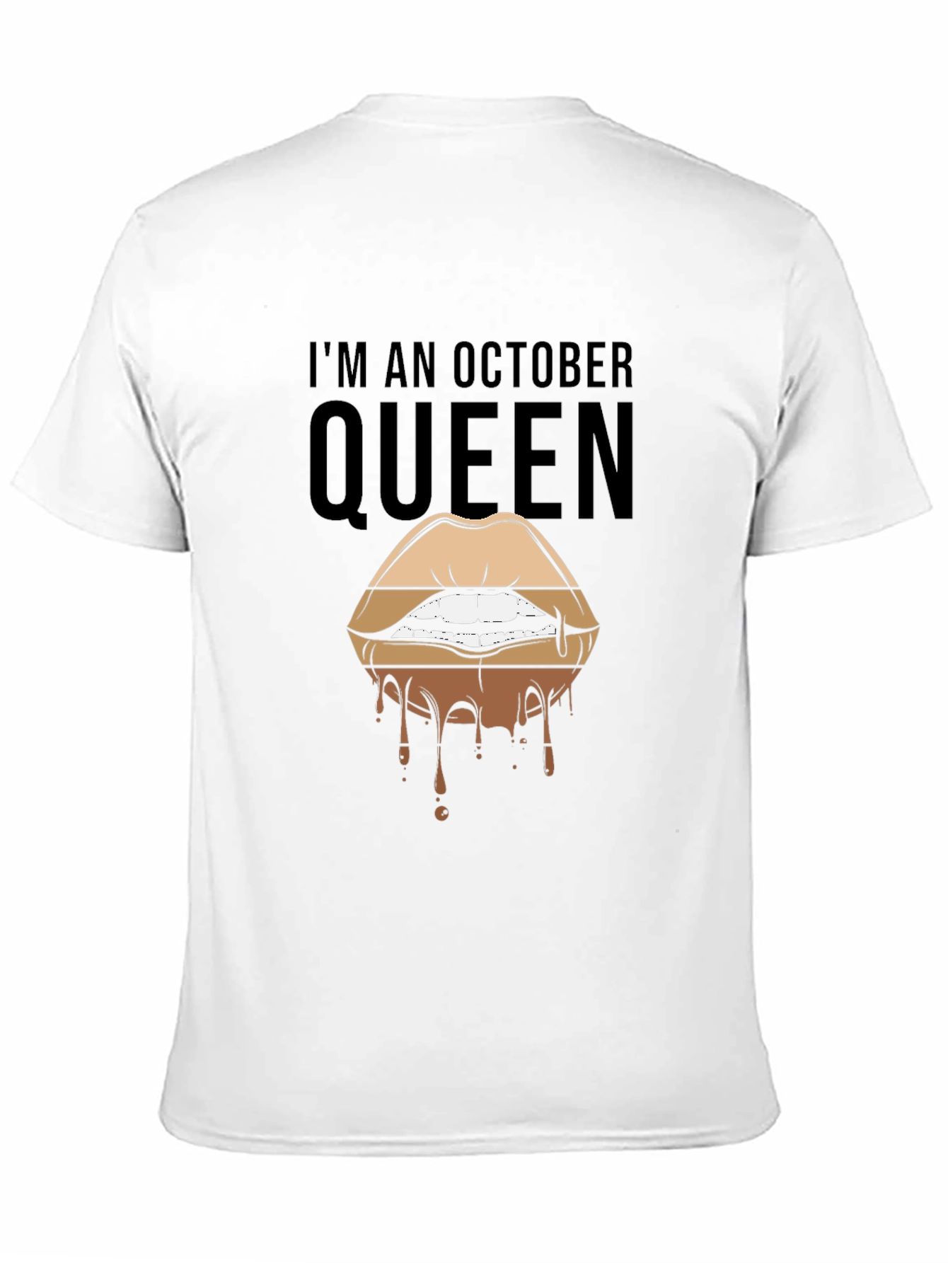 Black October Queen Lips Graphic T-Shirt - Black view 11