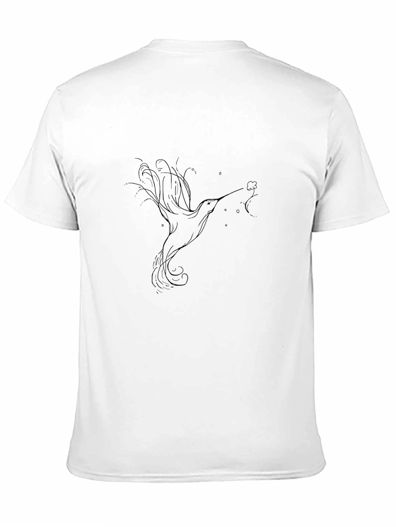 Black Hummingbird Graphic Black T-Shirt view 11