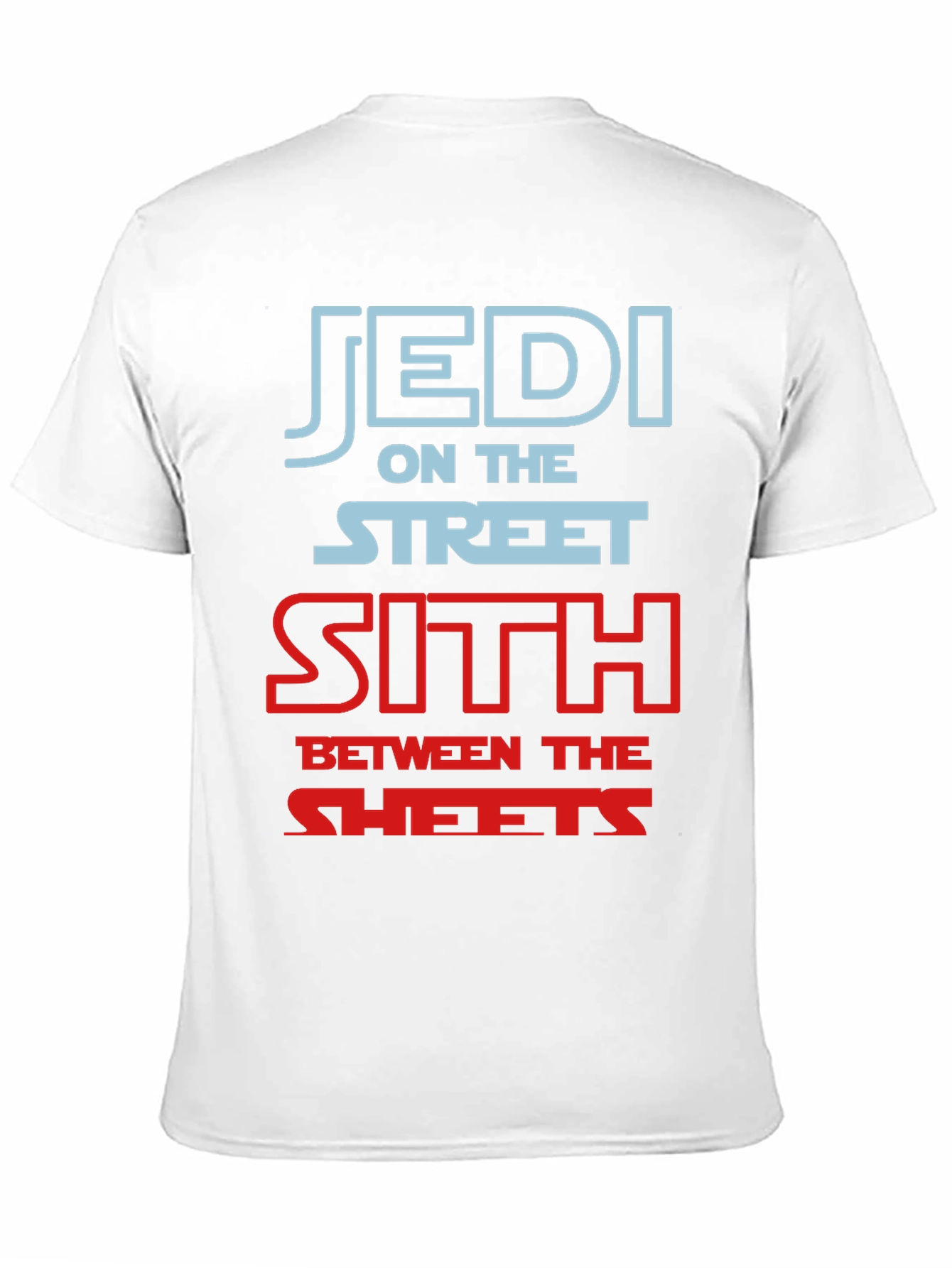 Black Jedi on the Street Sith in the Sheets T-Shirt view 11