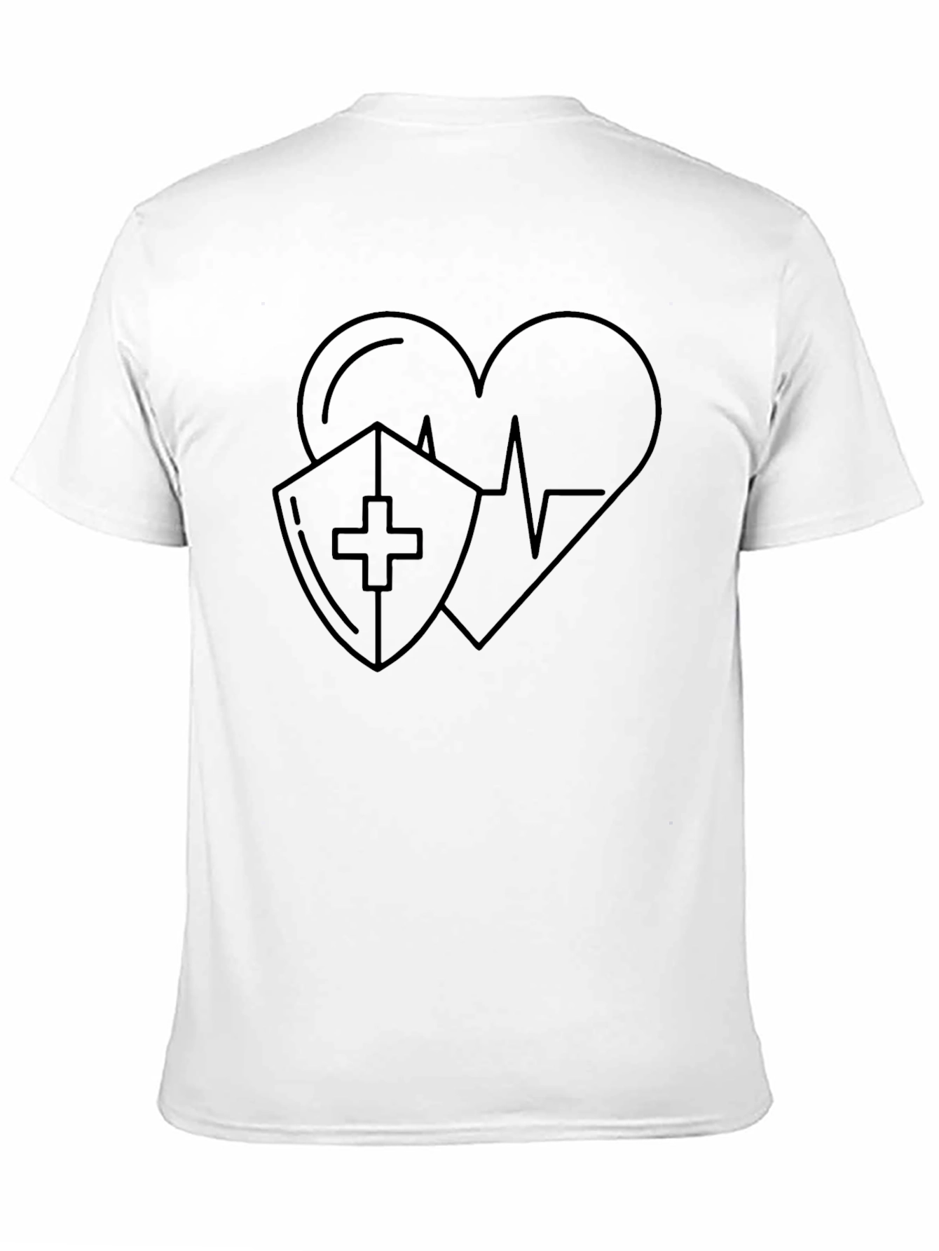 Black Heart Shield T-Shirt - Stylish Protection view 11