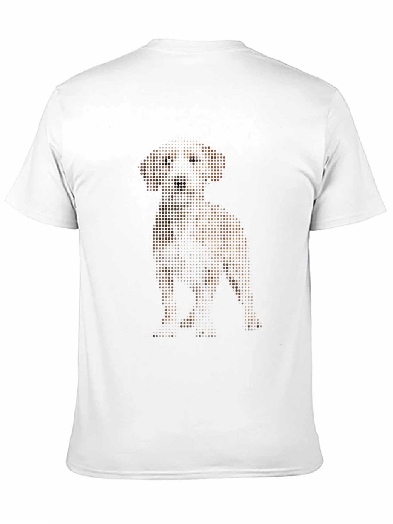Black Dog Graphic Print Black T-Shirt for Men view 11