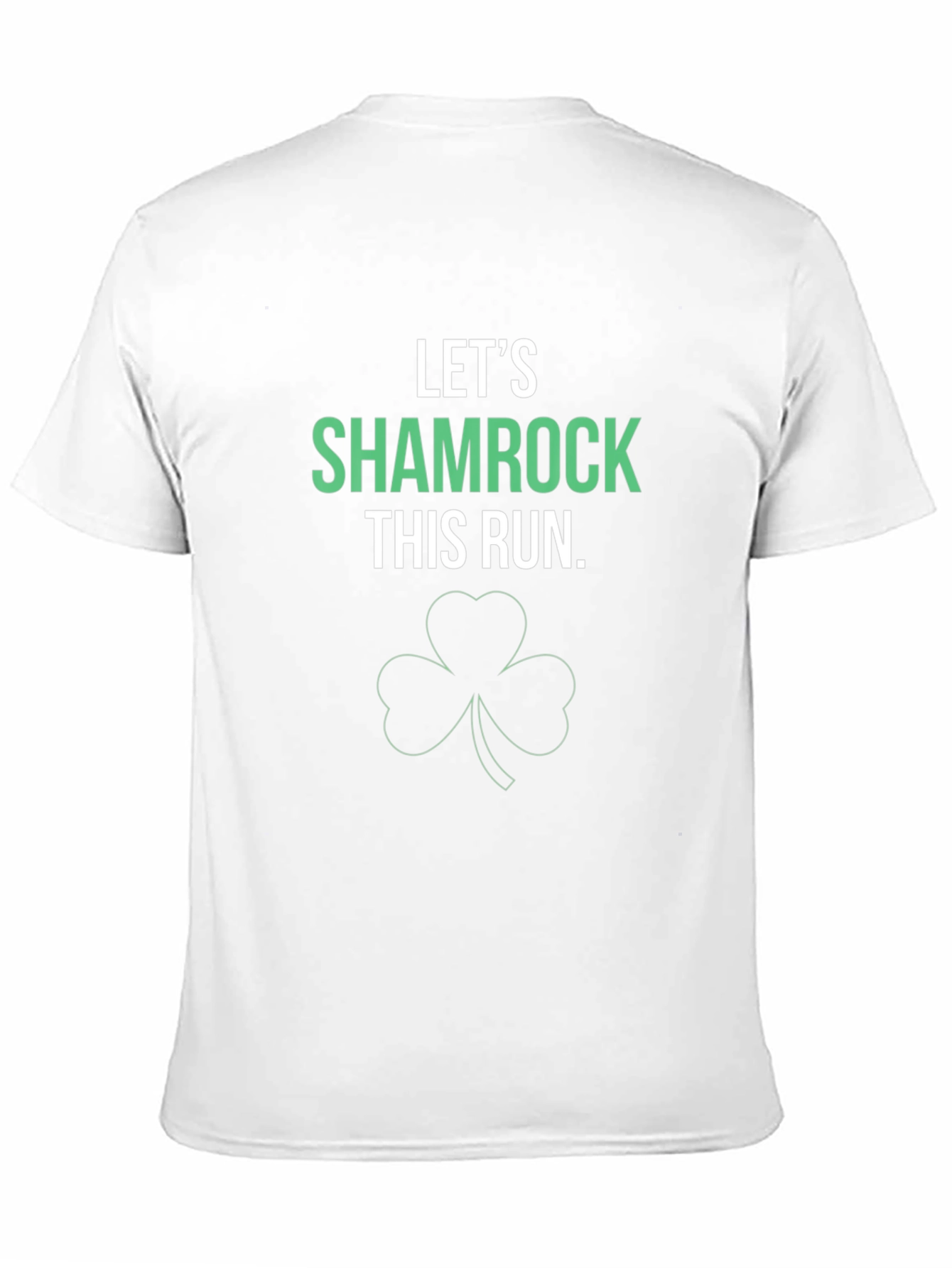 Black Shamrock Run T-Shirt - St. Patrick's Day Apparel view 11