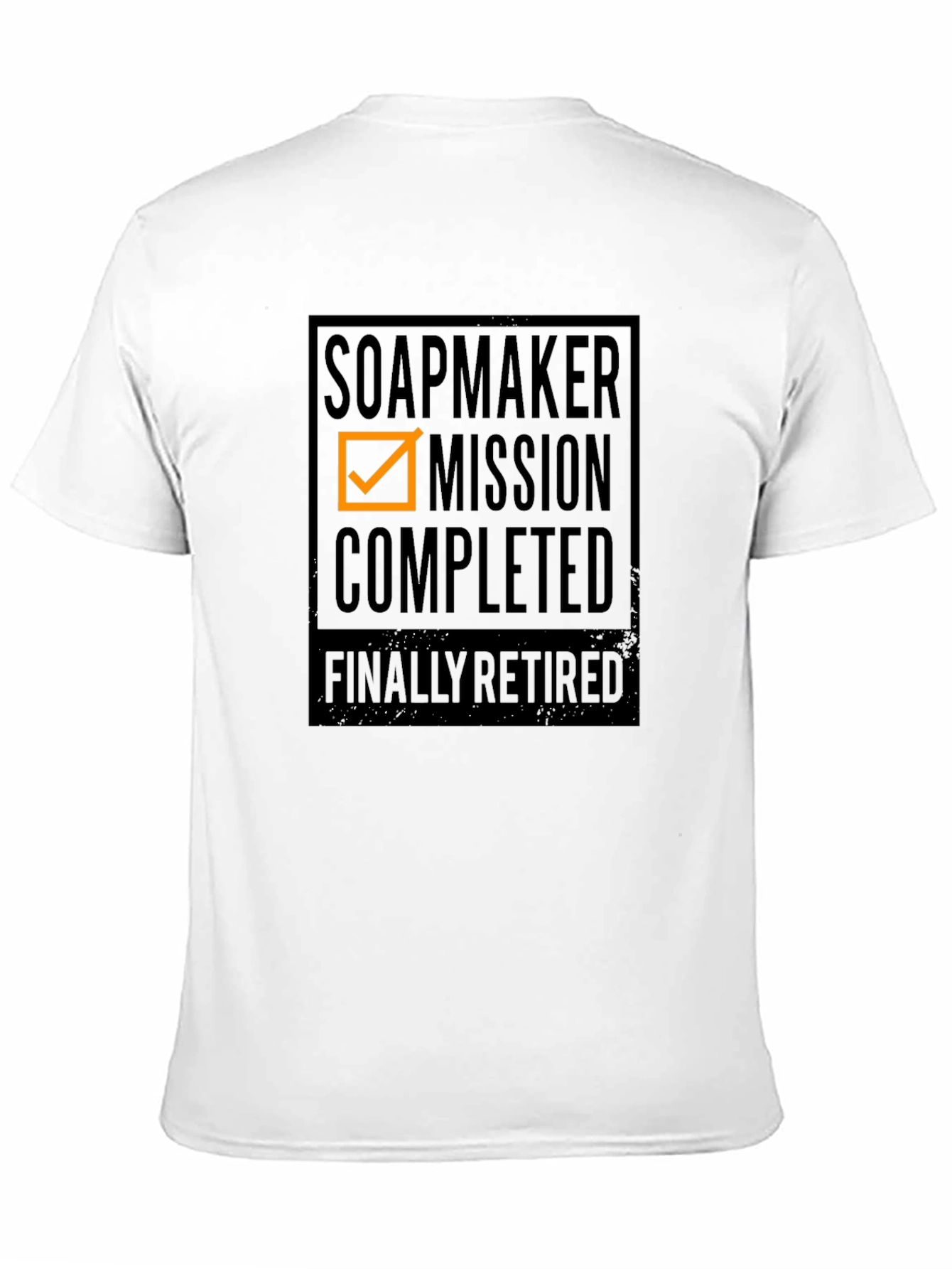 Black Soapmaker Mission Completed Retirement T-Shirt view 11