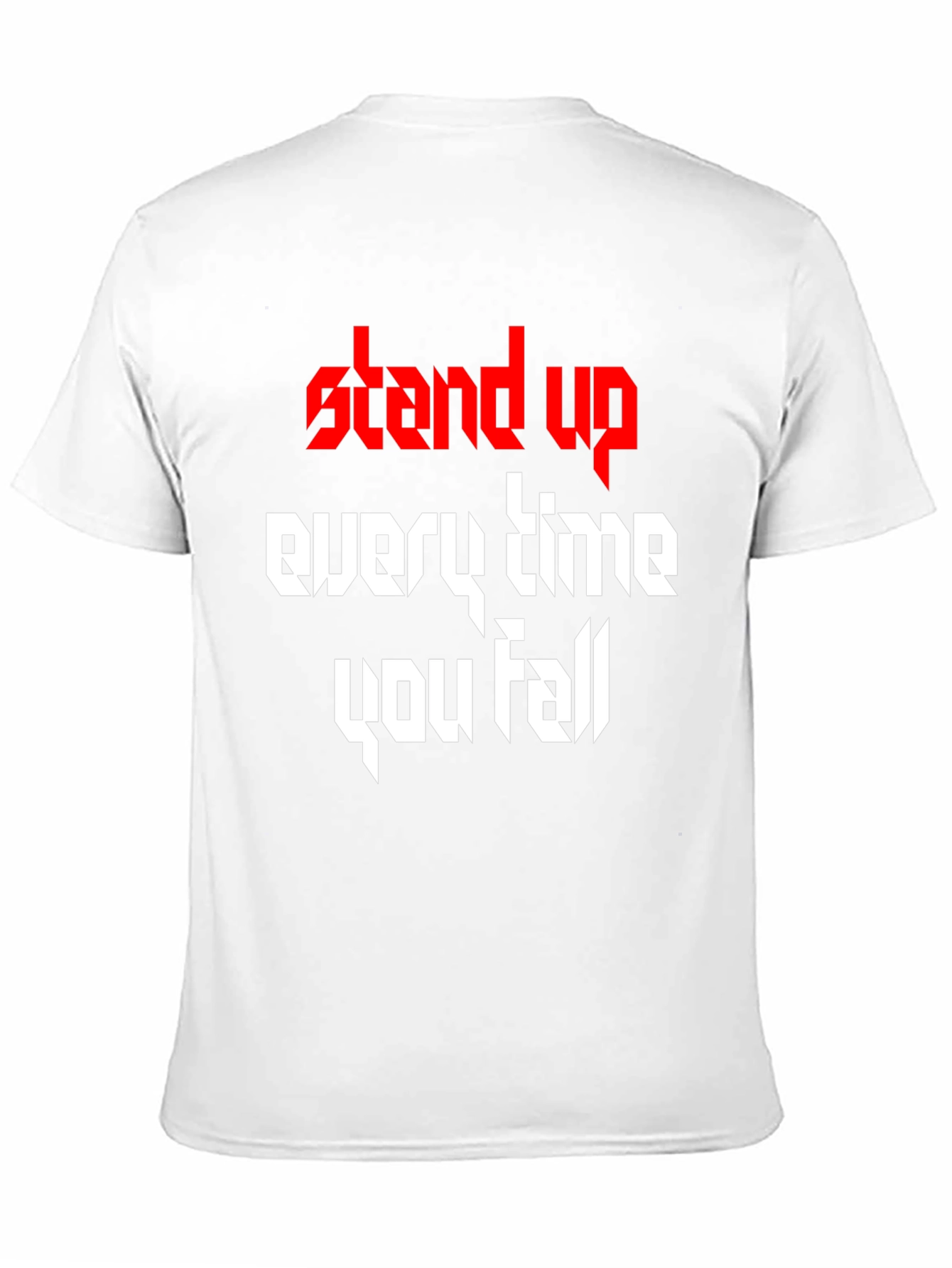 Black Stand Up T-Shirt - Inspirational Graphic Tee view 11
