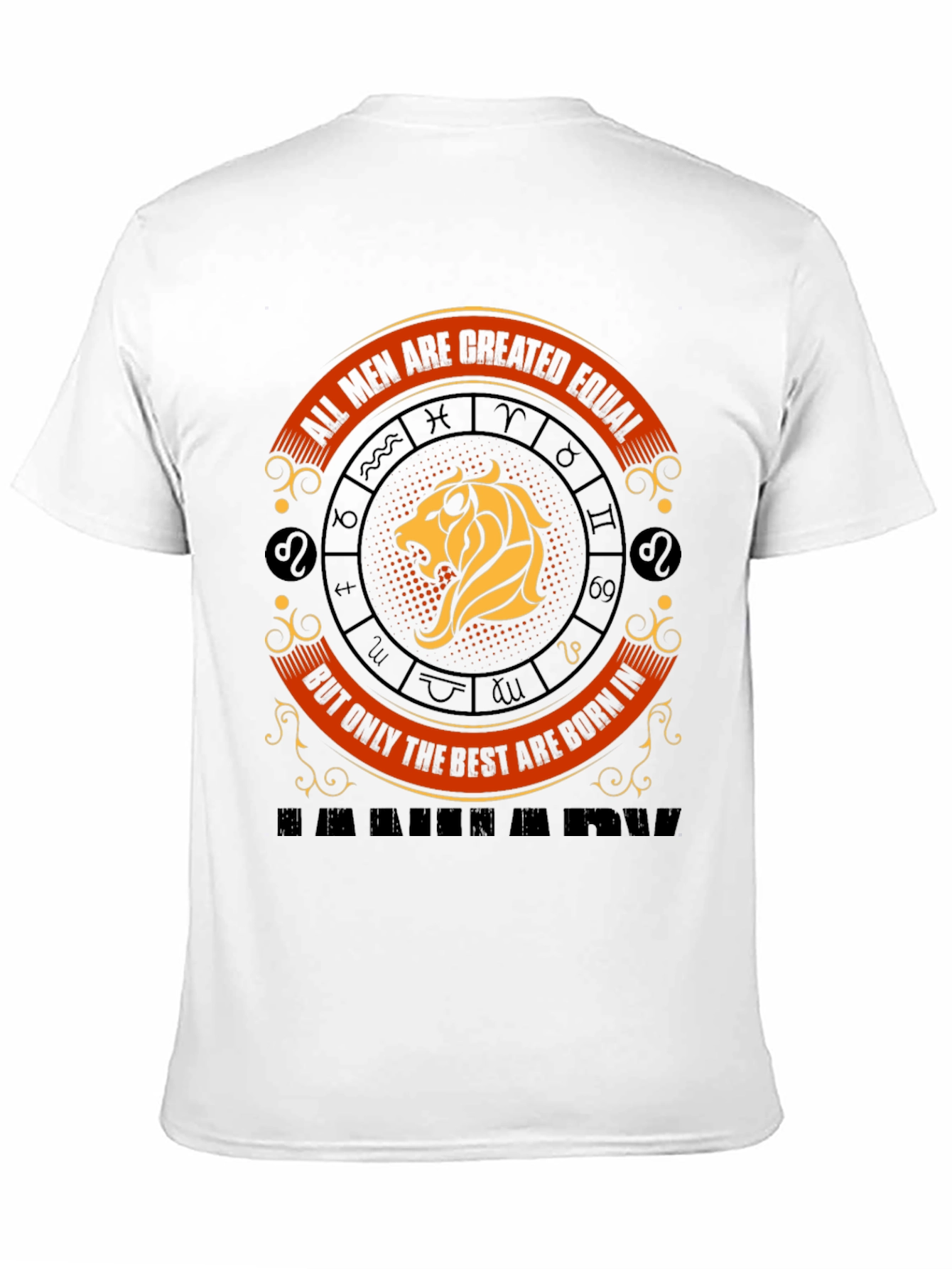 Black Lion Zodiac Men's Graphic Tee - Best are Born in... view 11