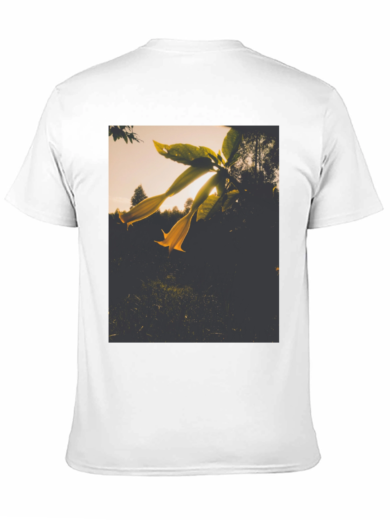 Floral Graphic Tee - Black Cotton Blend - 11