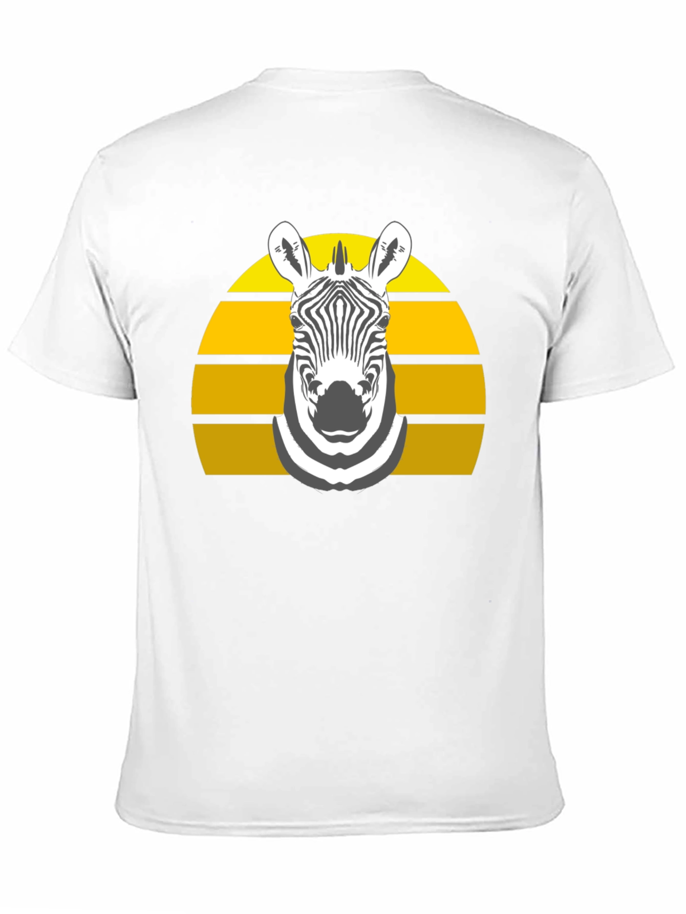 Black Zebra Sunset Graphic Tee - Stylish Black T-Shirt view 11