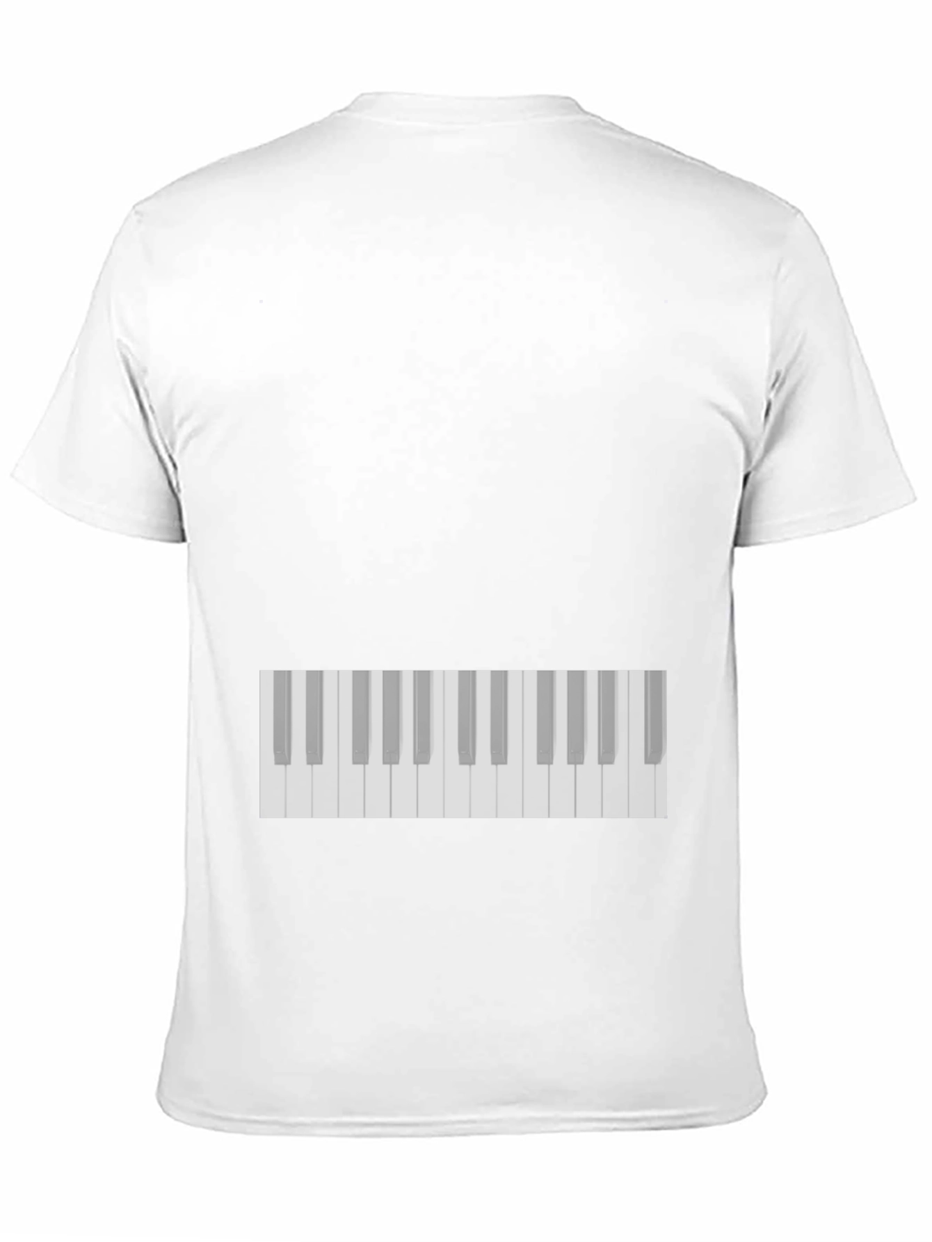 Black Piano Keys Black T-Shirt view 11
