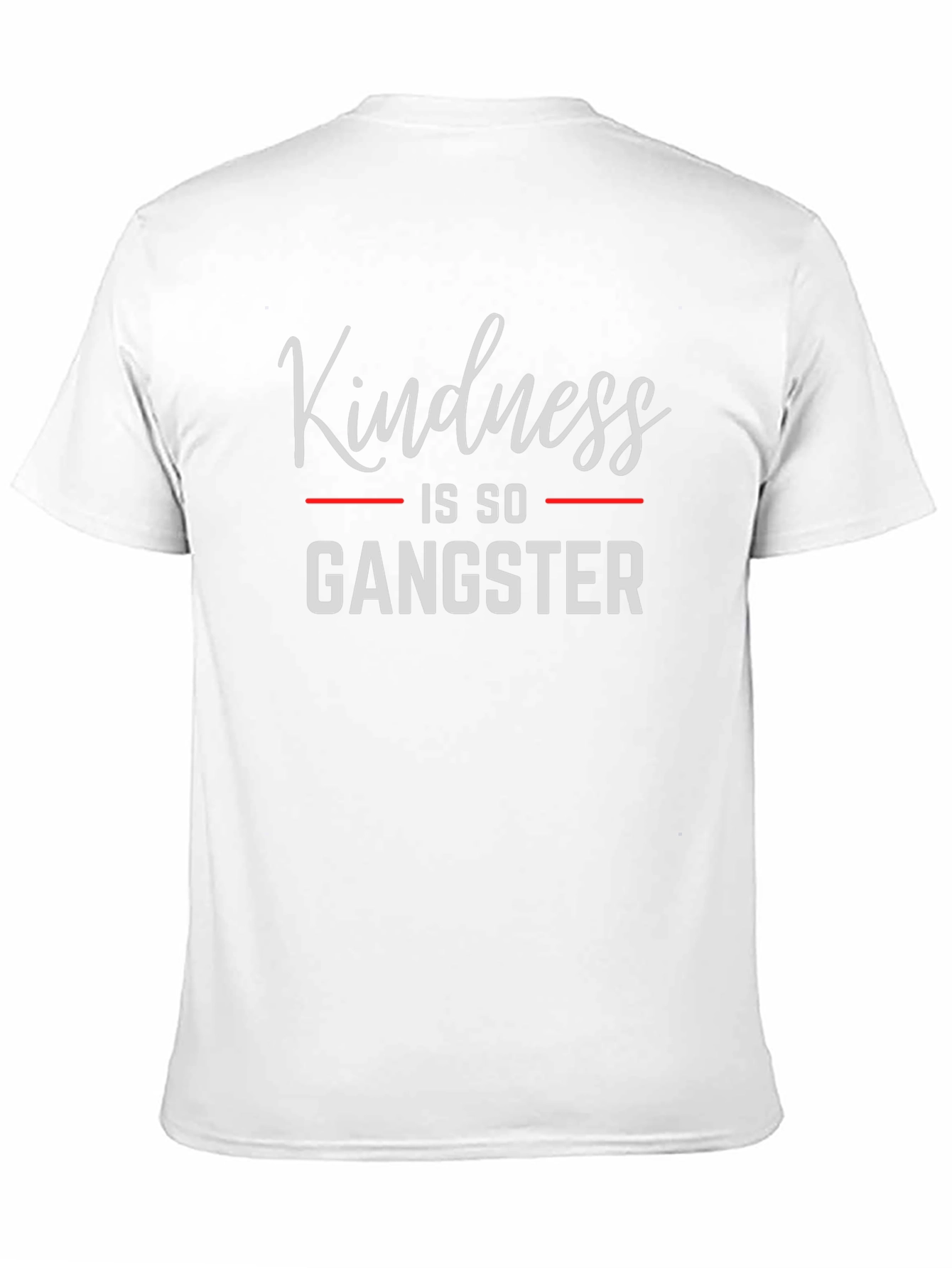 Black Kindness Is So Gangster Black Graphic T-Shirt view 11