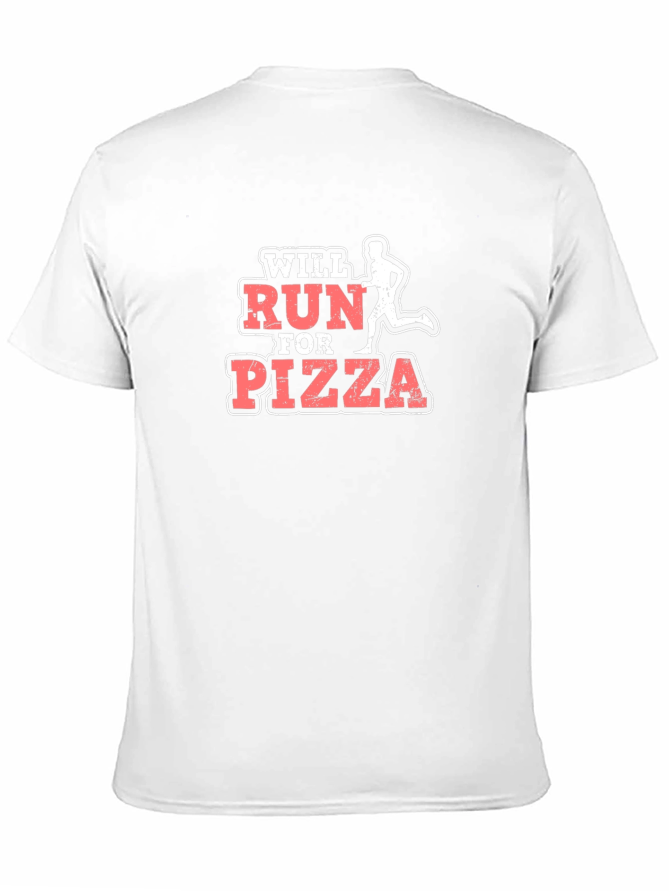 Black Will Run for Pizza Funny Graphic Tee view 11