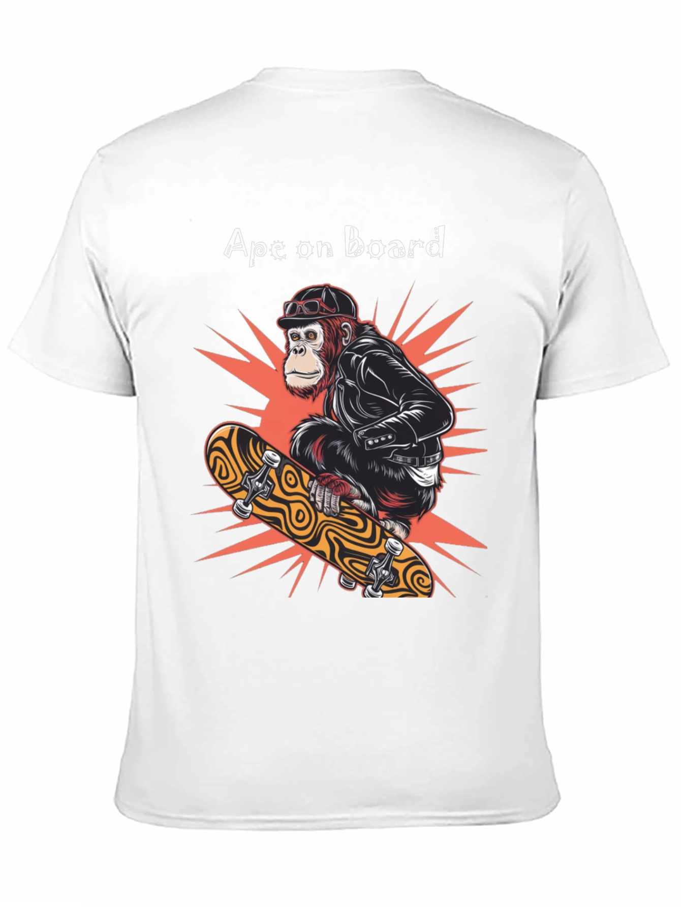 Black Ape on Board Skateboard T-Shirt view 11