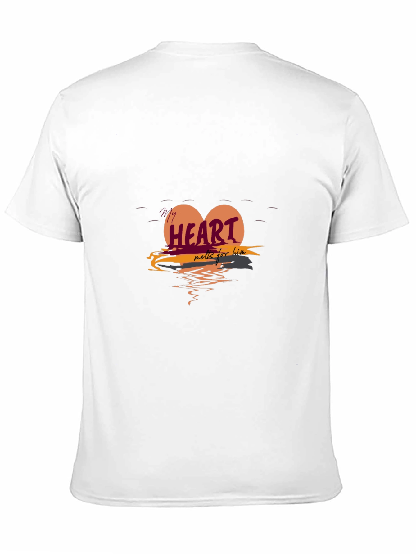 Black Heart Melts For Him Graphic Tee view 11