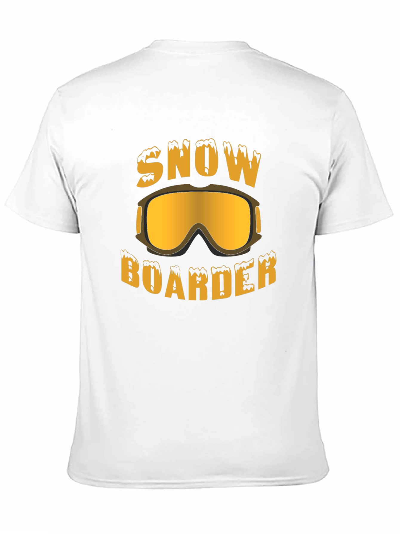 Black Snowboarder Graphic Tee - Black Cotton T-Shirt view 11