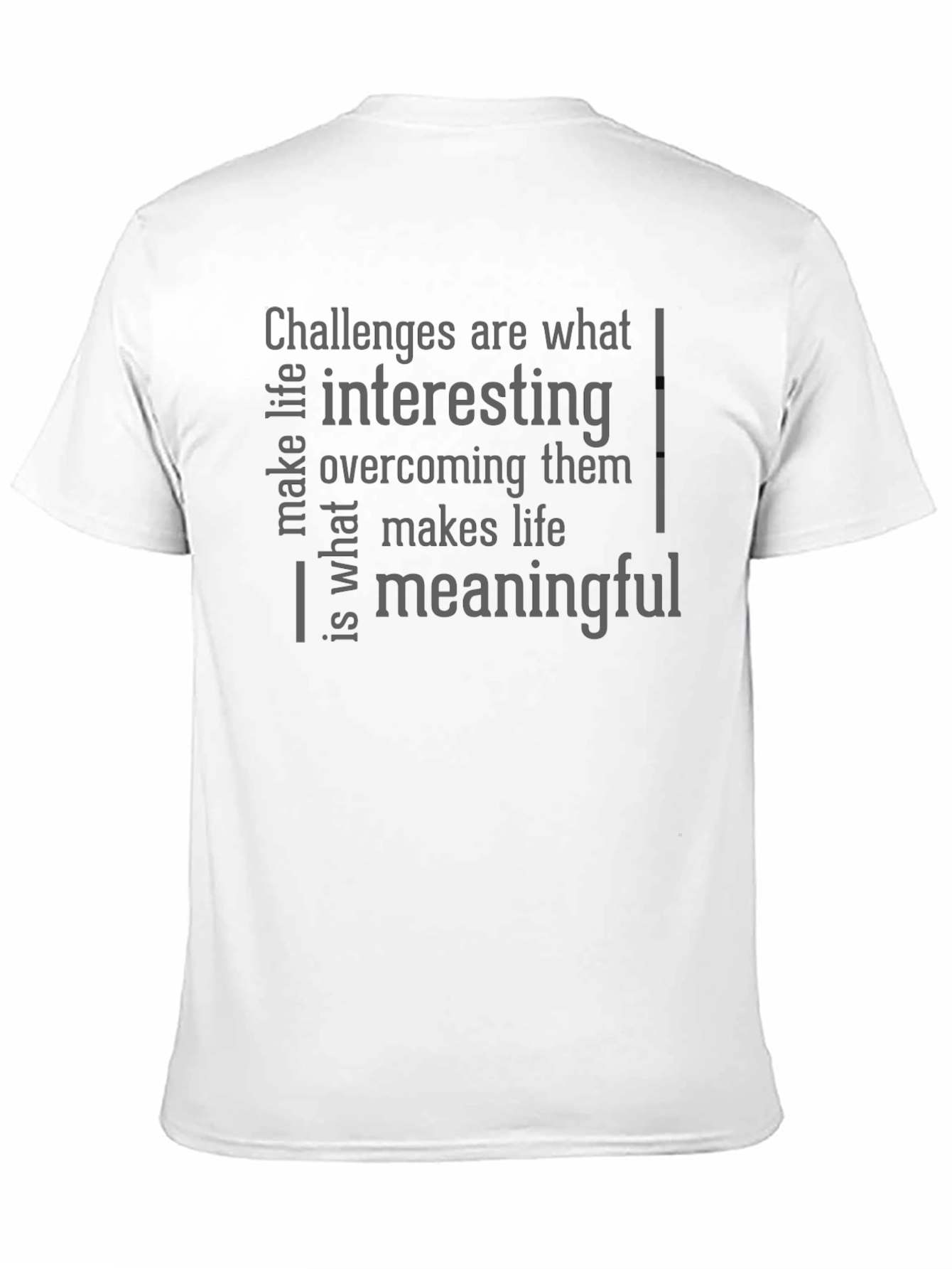 Black Challenges T-Shirt - Interesting Meaningful Life Tee view 11
