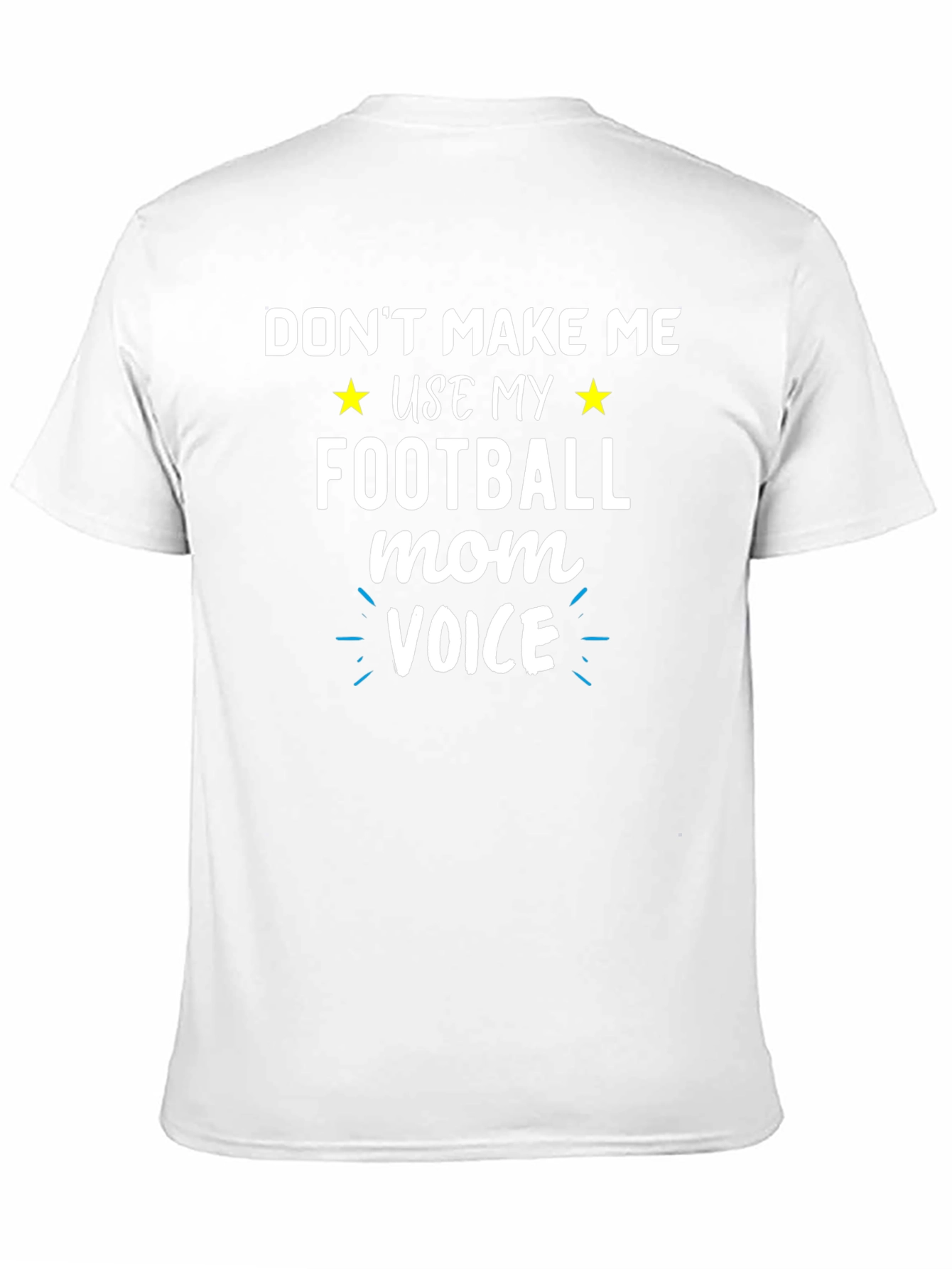 Black Funny Football Mom Voice Graphic T-Shirt view 11