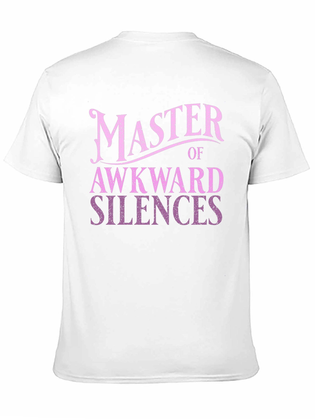 Black Master of Awkward Silences T-Shirt - Funny Graphic Tee view 11