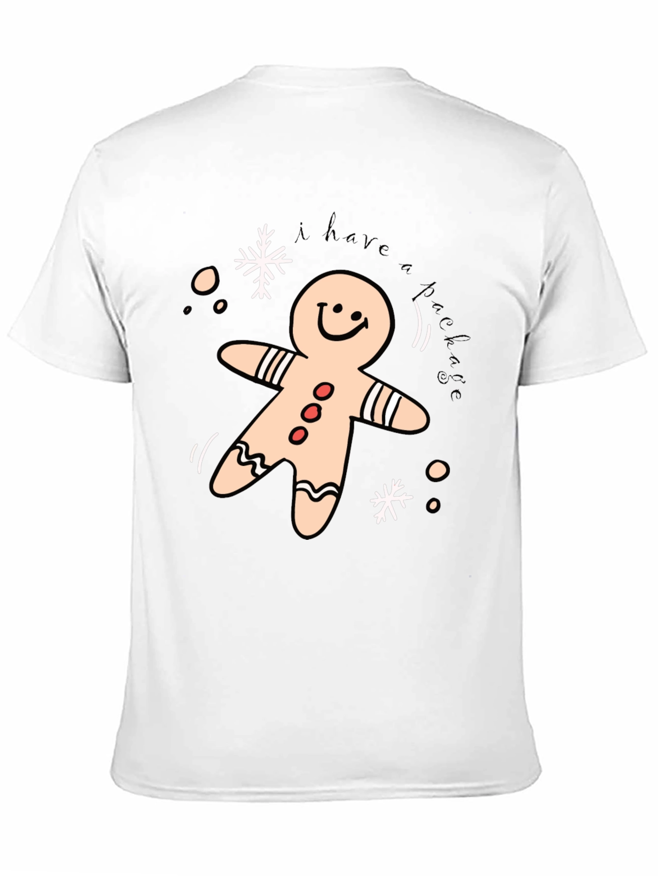 Black Festive Gingerbread T-Shirt view 11