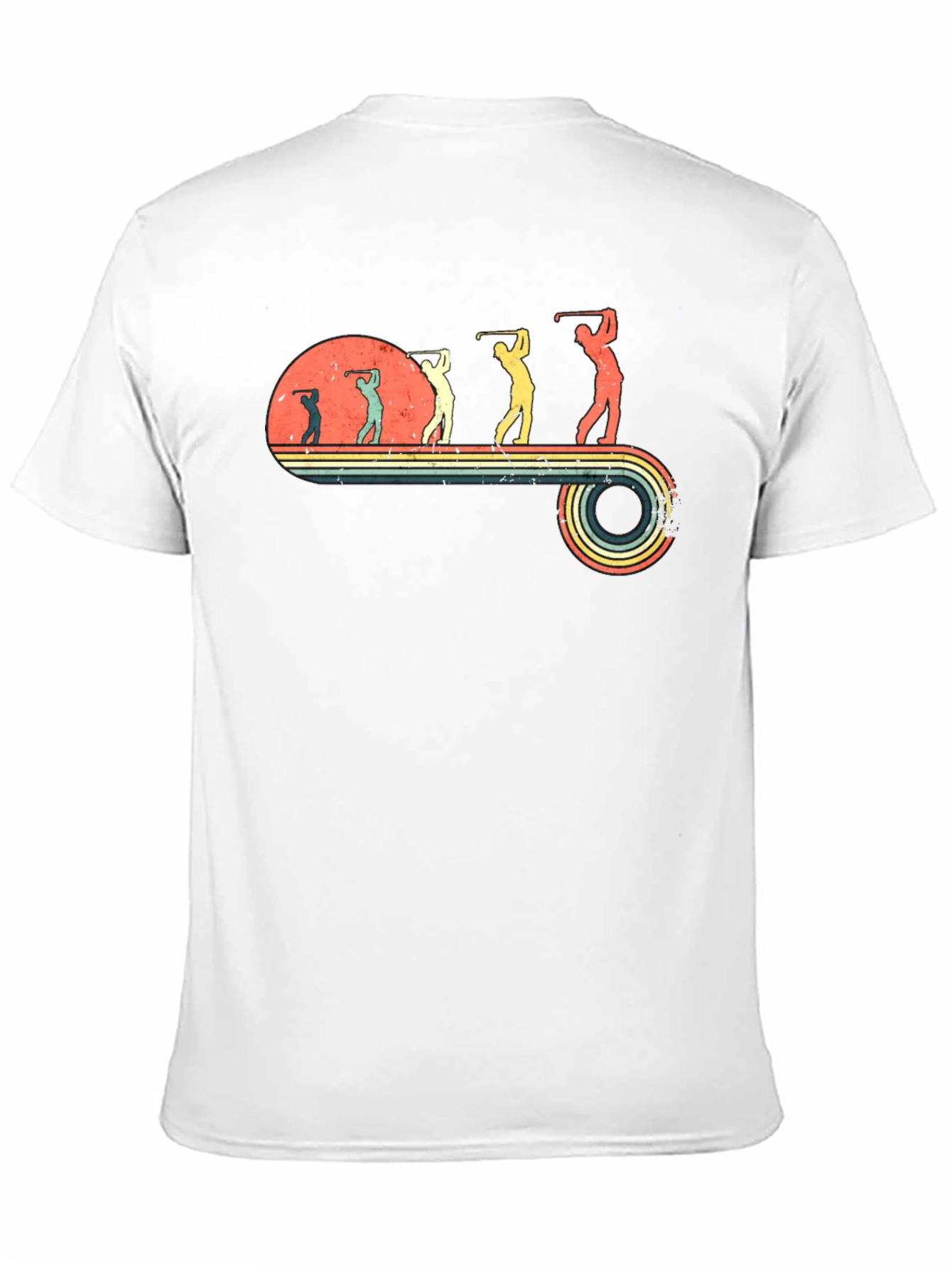 Black Retro Golf Evolution Tee - Black view 11