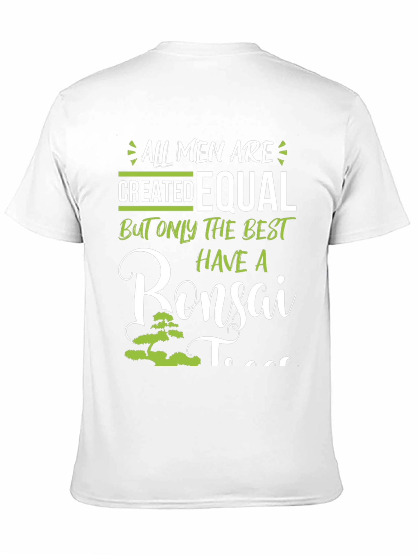 Black Bonsai Tree T-Shirt - All Men Are Created Equal view 11