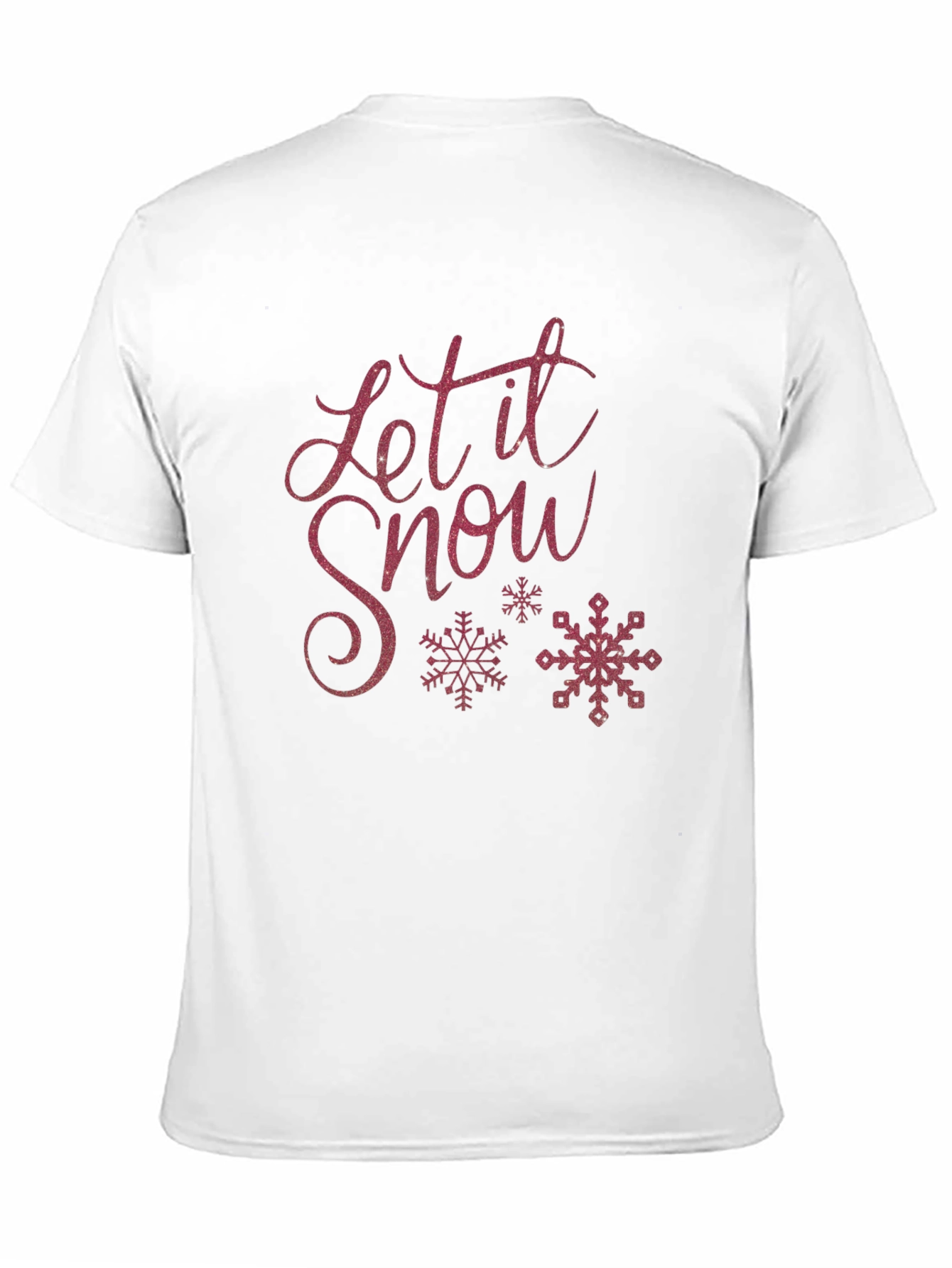 Black Let it Snow Holiday Graphic Tee view 11