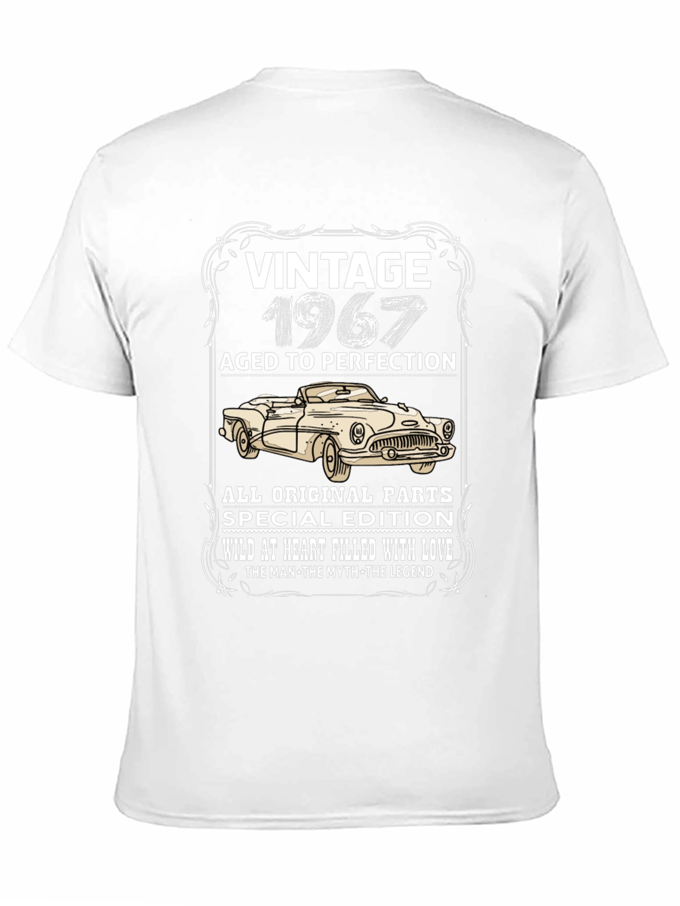 Black Vintage 1967 Car T-Shirt - Aged to Perfection! view 11