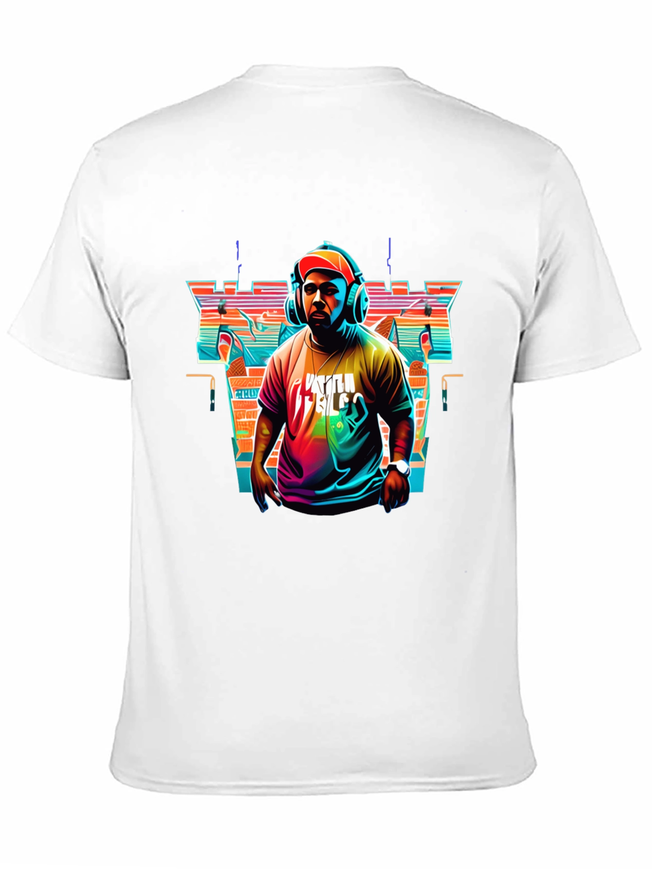 Black Retro DJ Graphic Tee - Stylish Music Lover T-Shirt view 11