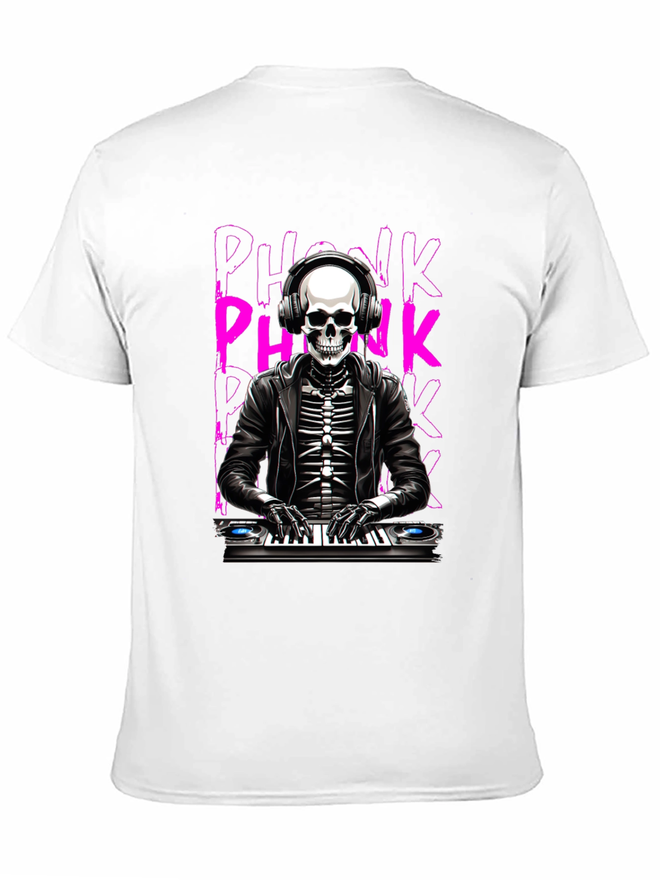 DJ Skeleton 'Phonk' Graphic T-Shirt - 11