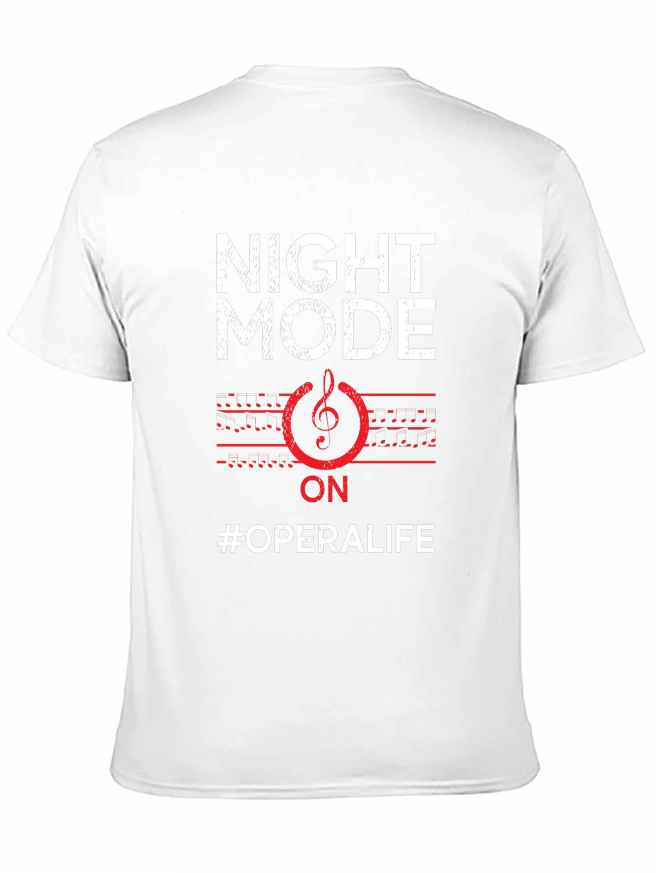 Black Night Mode Opera Life T-Shirt - Music Lover Tee view 11
