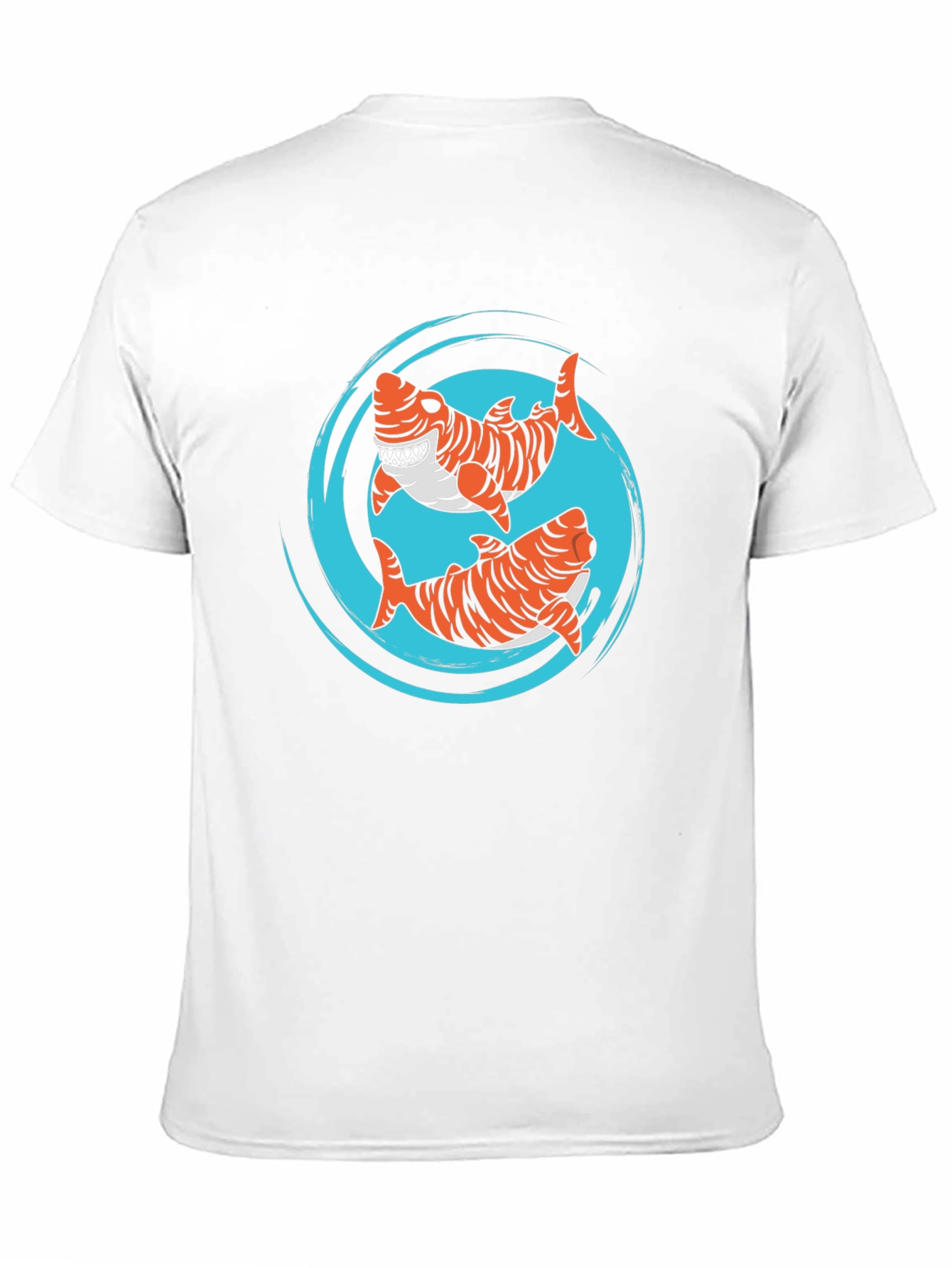 Black Tiger Shark T-Shirt - Cool Graphic Tee view 11