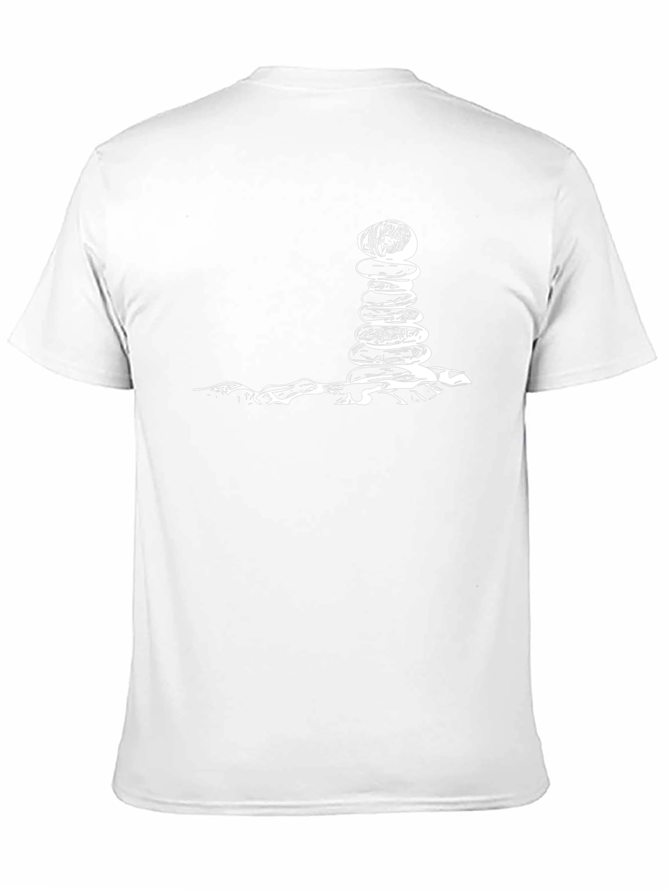 Black Stacked Stone Zen T-Shirt view 11