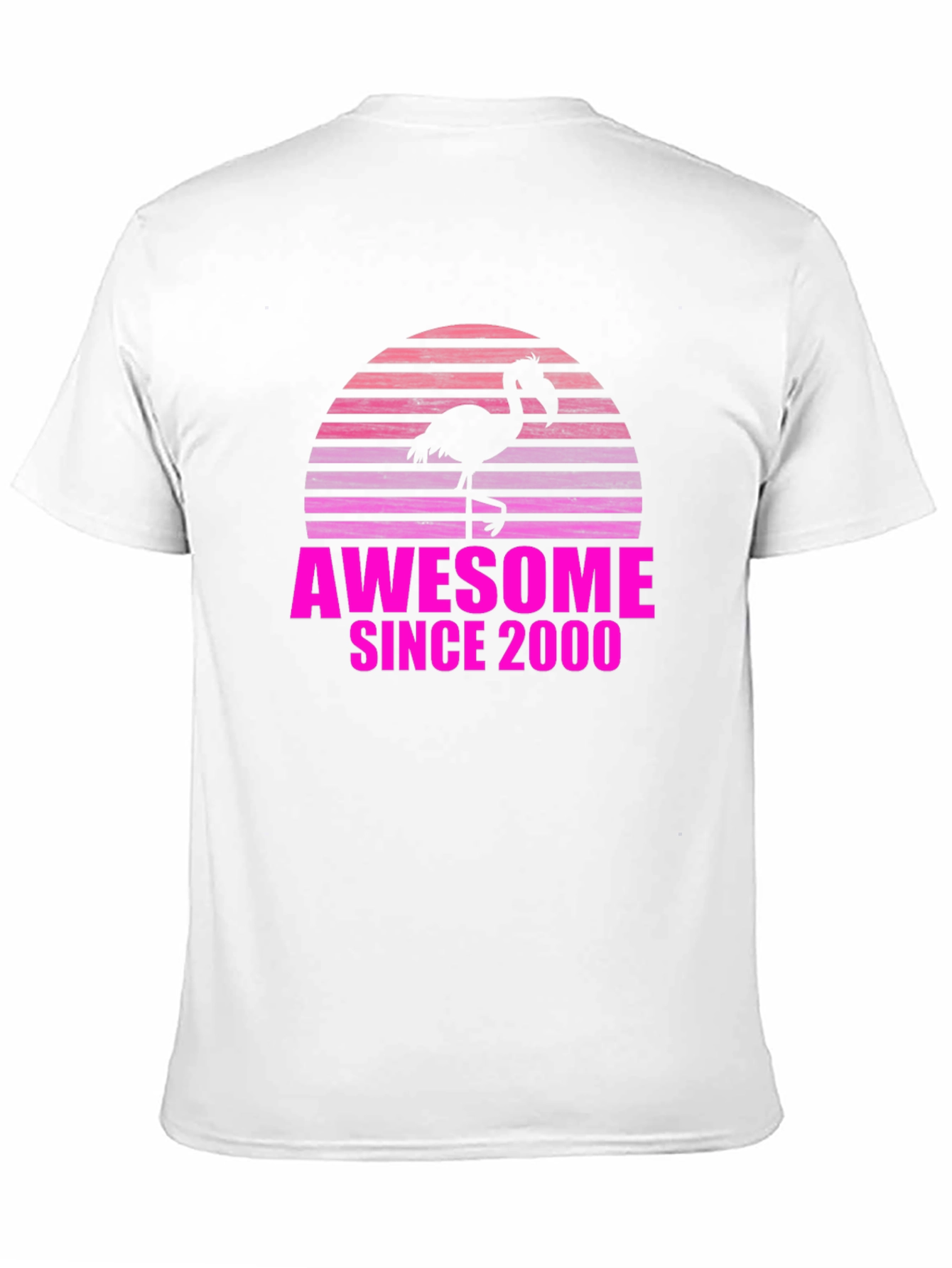Black Awesome Since 2000 Flamingo Graphic Tee view 11