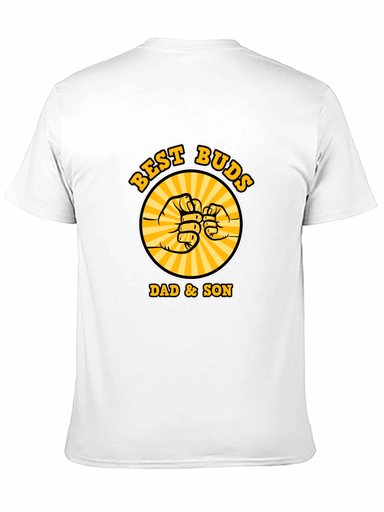 Black Best Buds Dad & Son Matching Graphic T-Shirt view 11