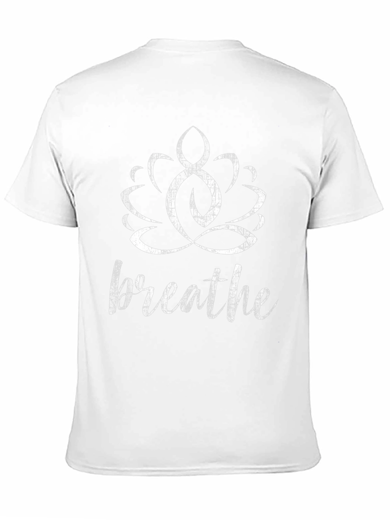 Black Breathe Lotus Graphic Tee - Men's Black T-Shirt view 11