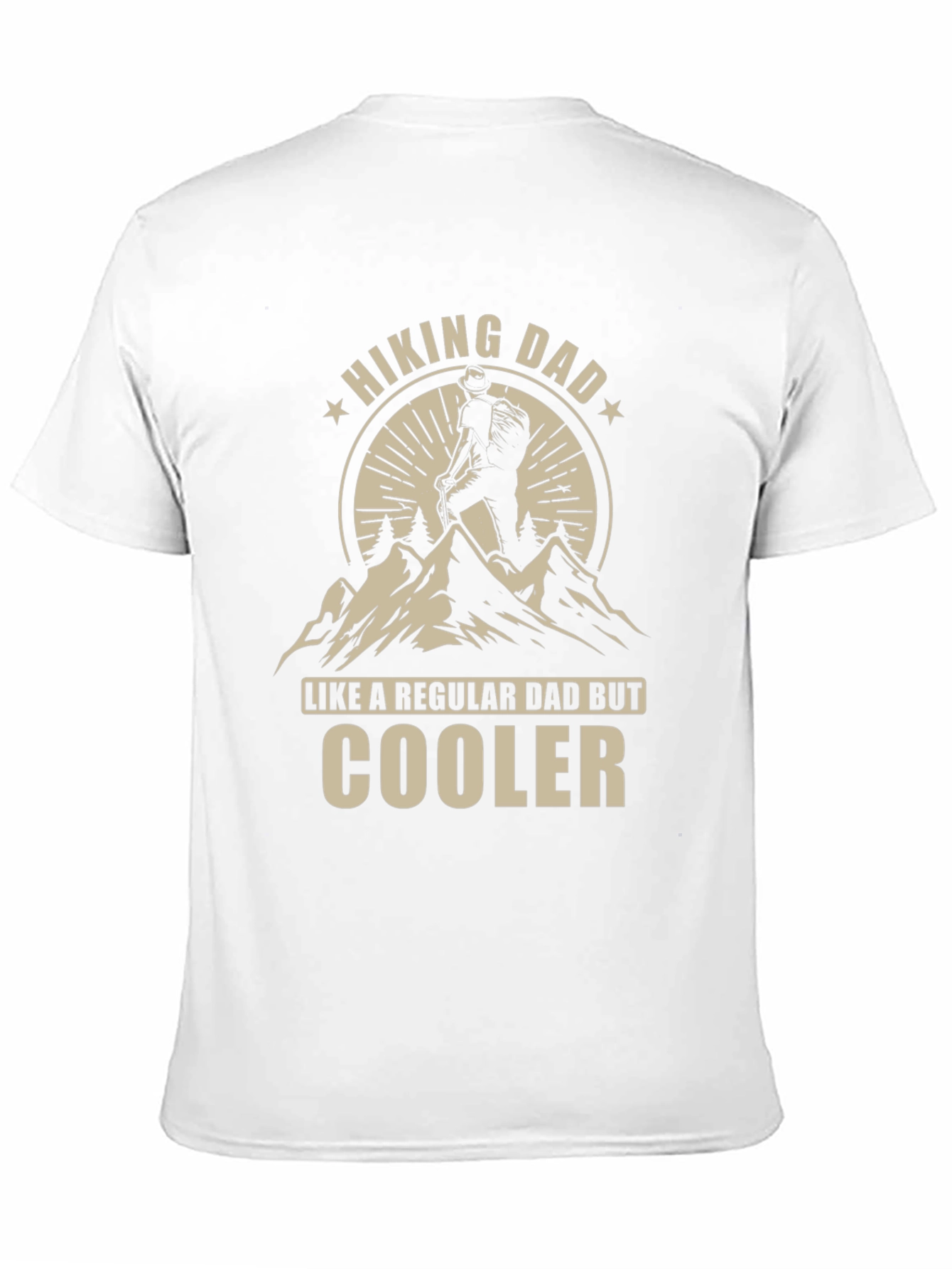 Black Hiking Dad T-Shirt - Like a Regular Dad But Cooler! view 11
