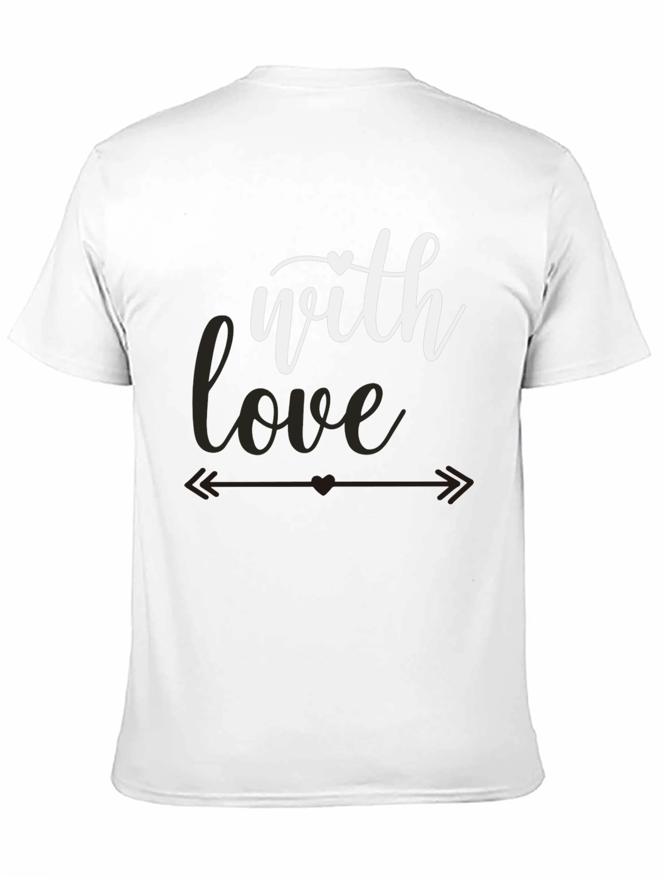 Black With Love Valentine's T-Shirt view 11