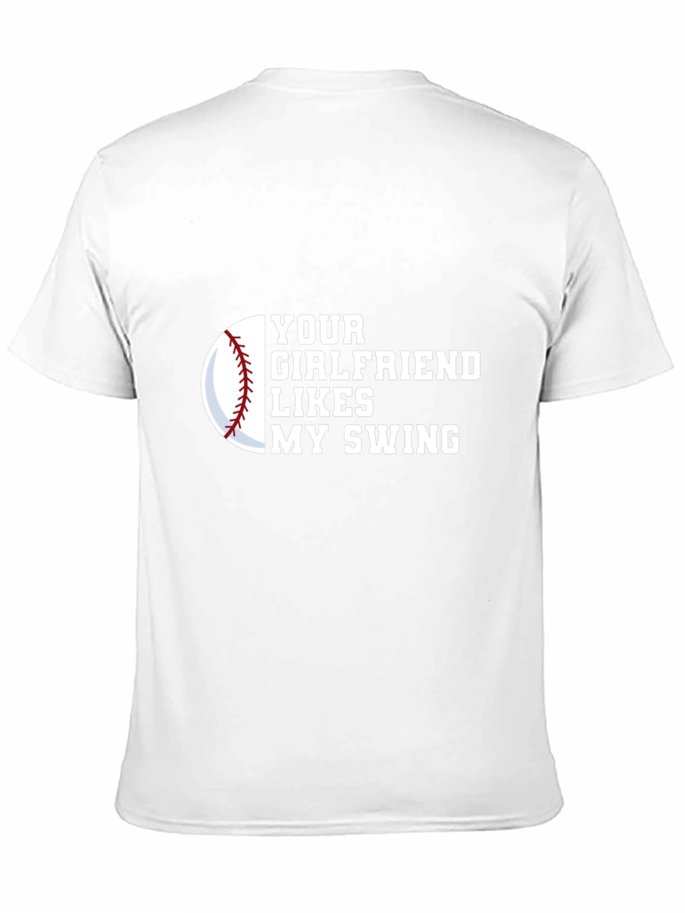 Black Your Girlfriend Likes My Swing Novelty Graphic Tee view 11