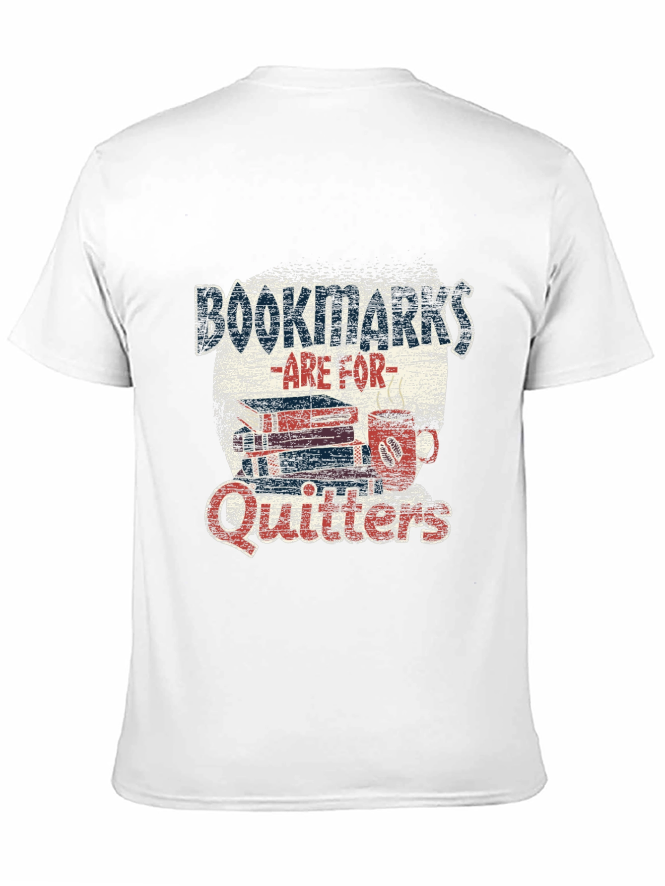 Black Bookmarks Are For Quitters T-Shirt Novelty Bookworm Tee view 11