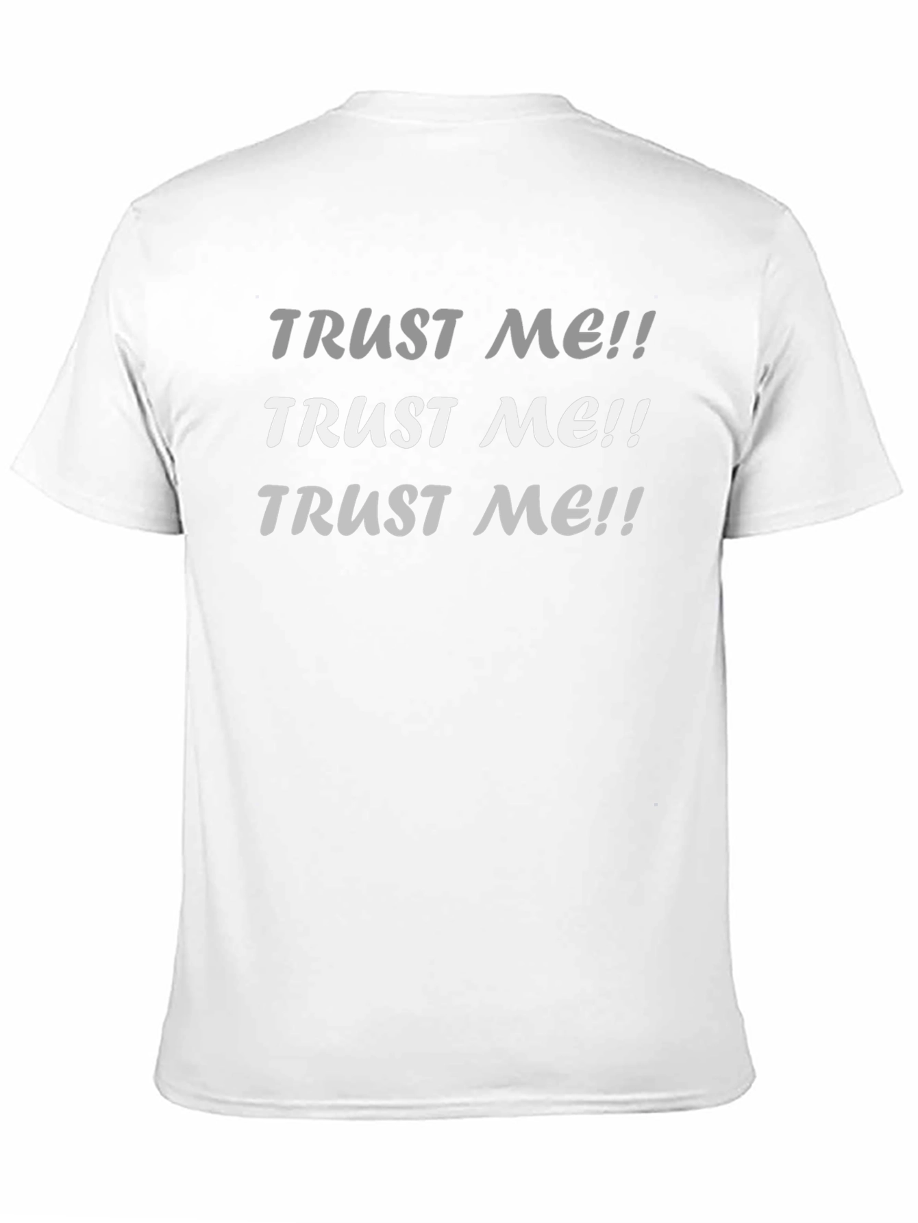 Black Trust Me Graphic Tee - Black Cotton T-Shirt view 11