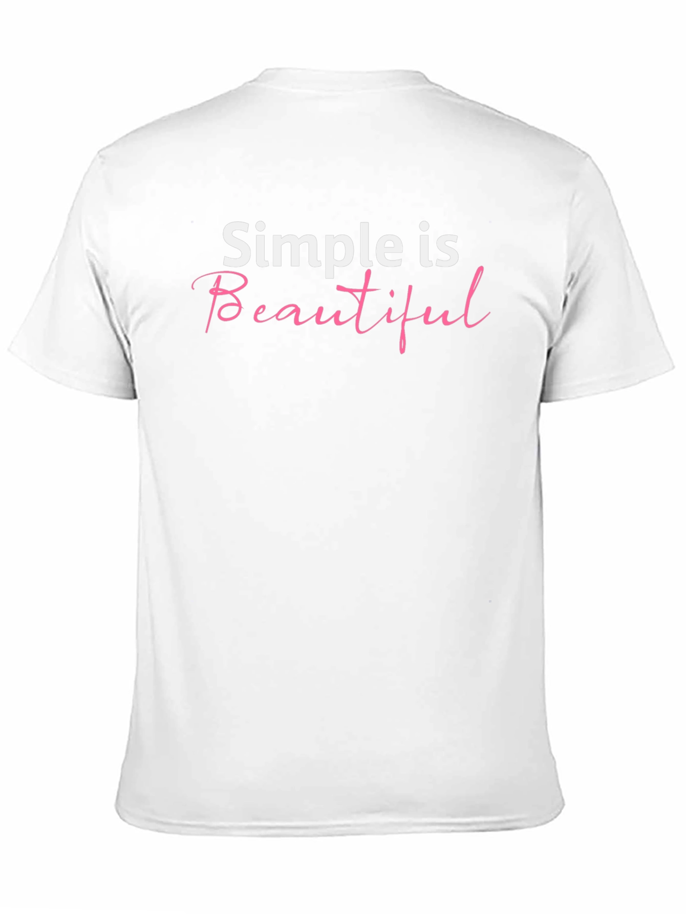 Black Simple is Beautiful Graphic Tee view 11