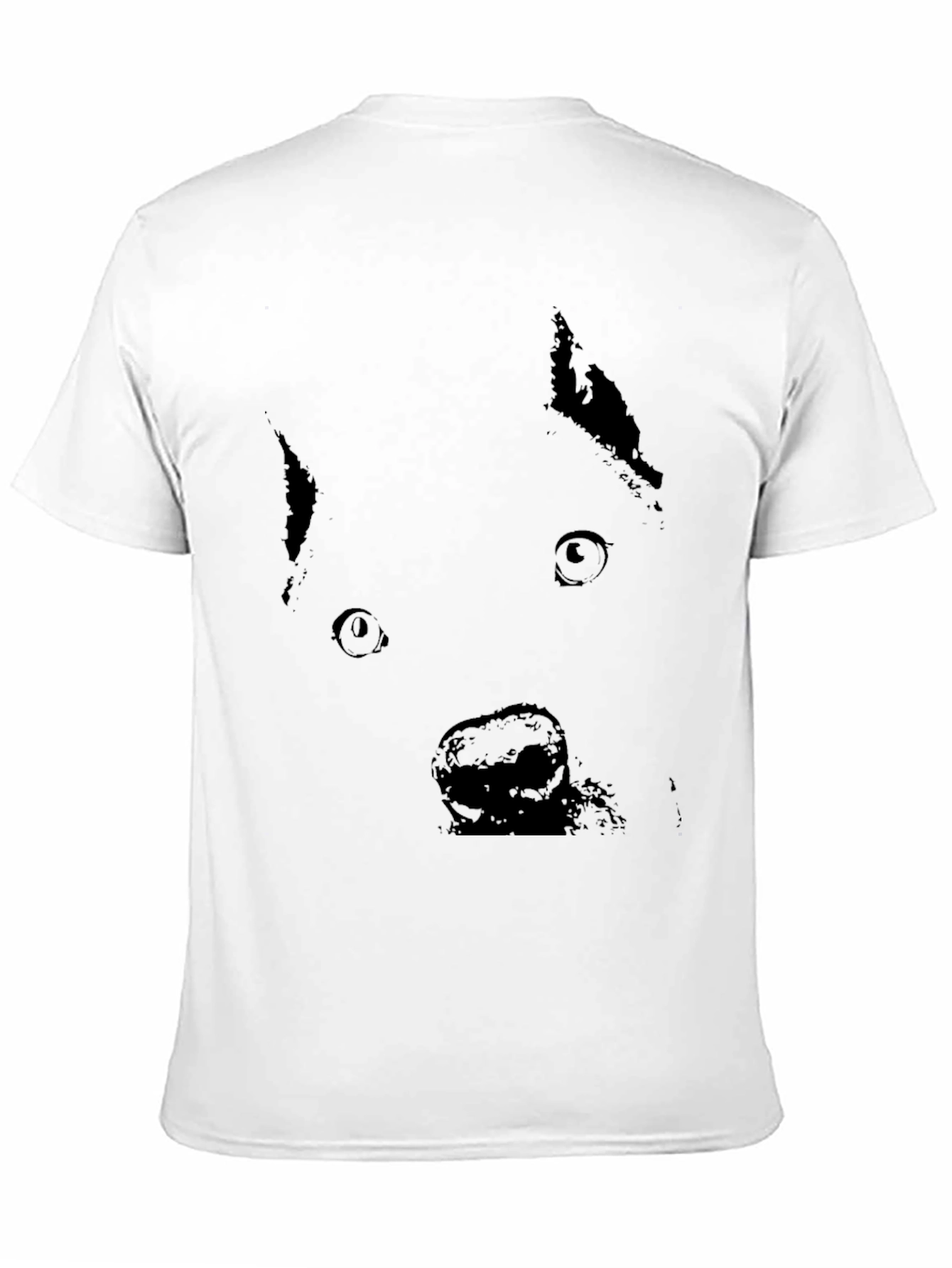 Black Black Dog Face Graphic T-Shirt - Casual Style view 11