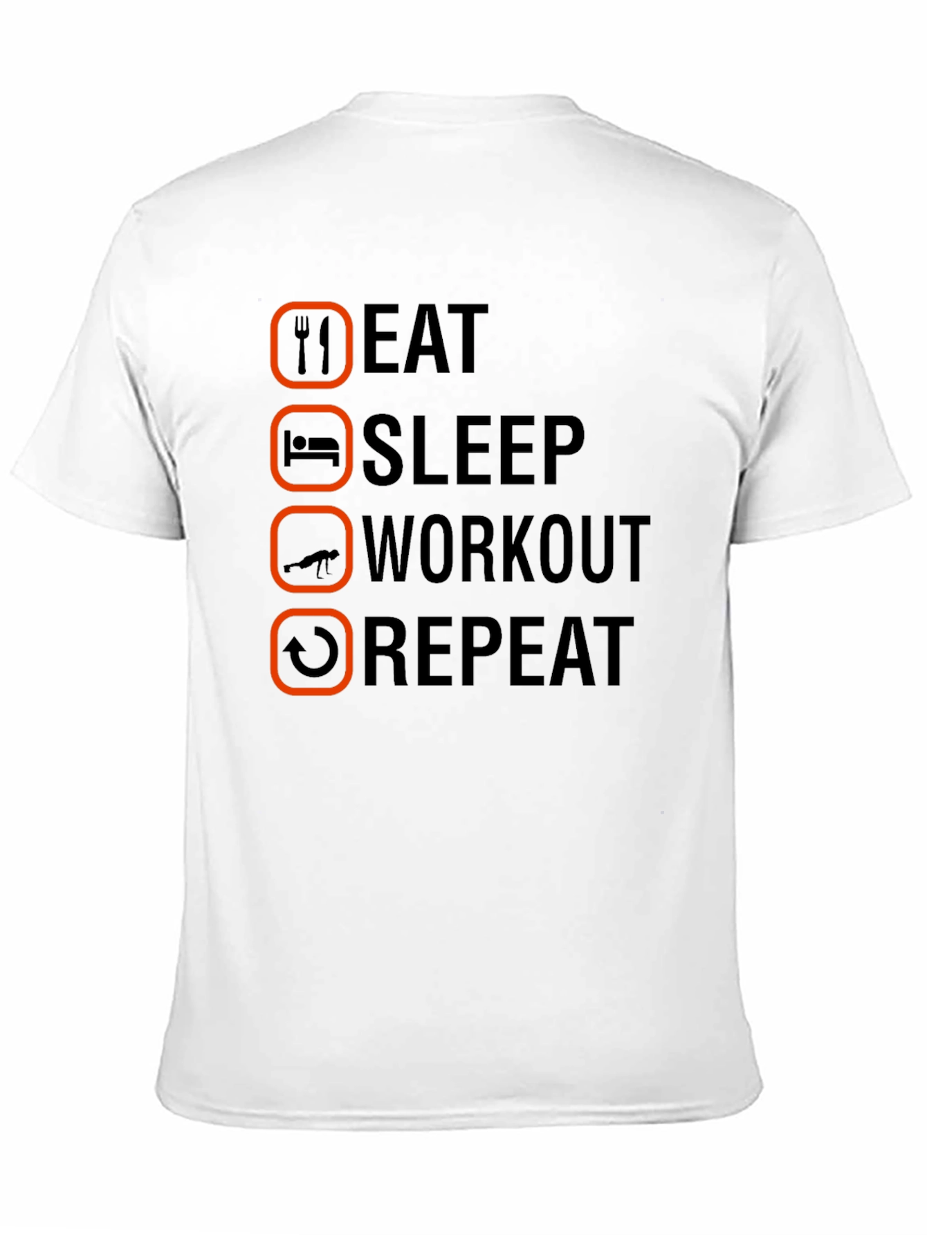 Eat Sleep Workout Repeat Graphic Tee - 11