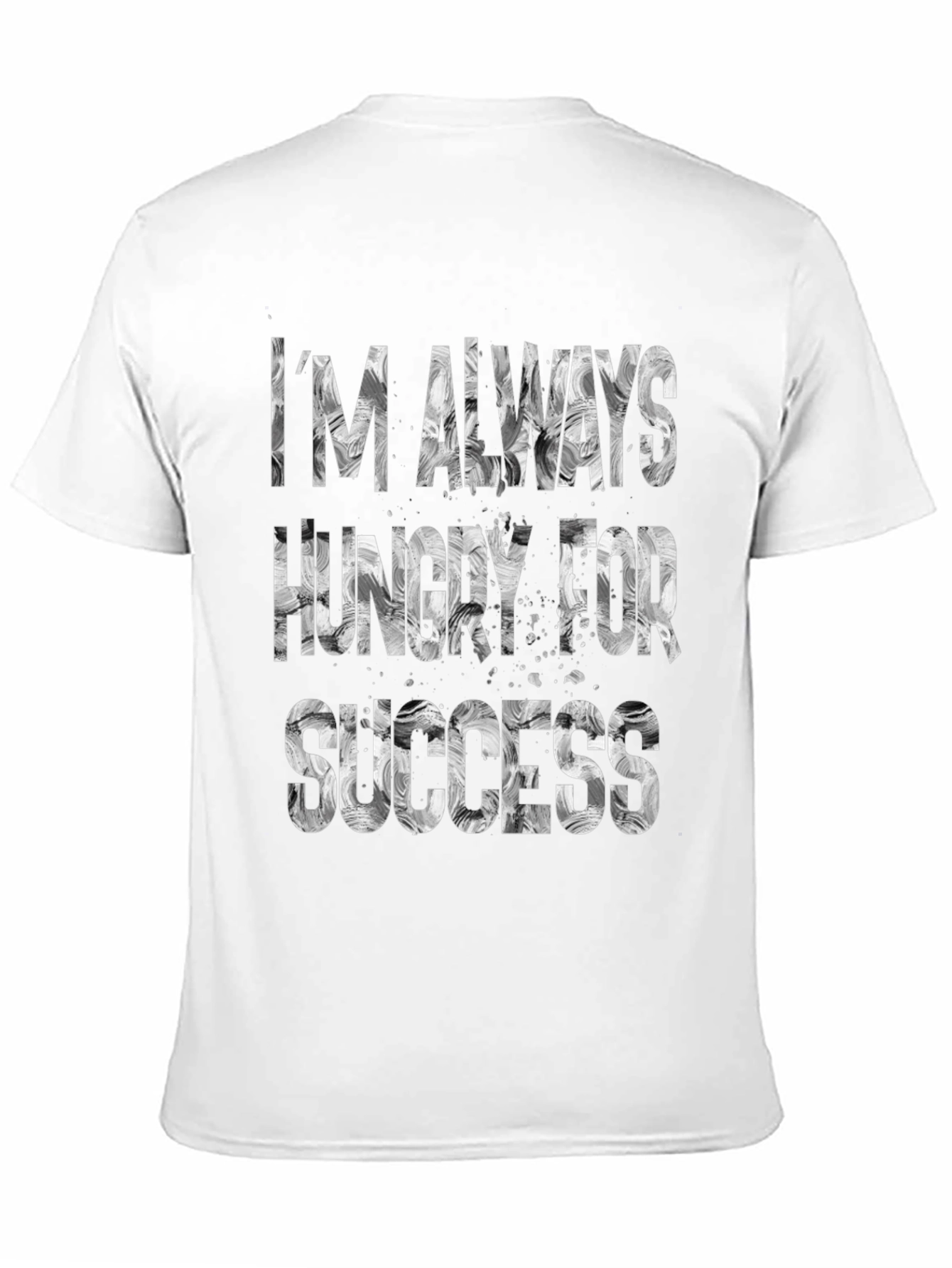 Black Hungry for Success Black T-Shirt view 11