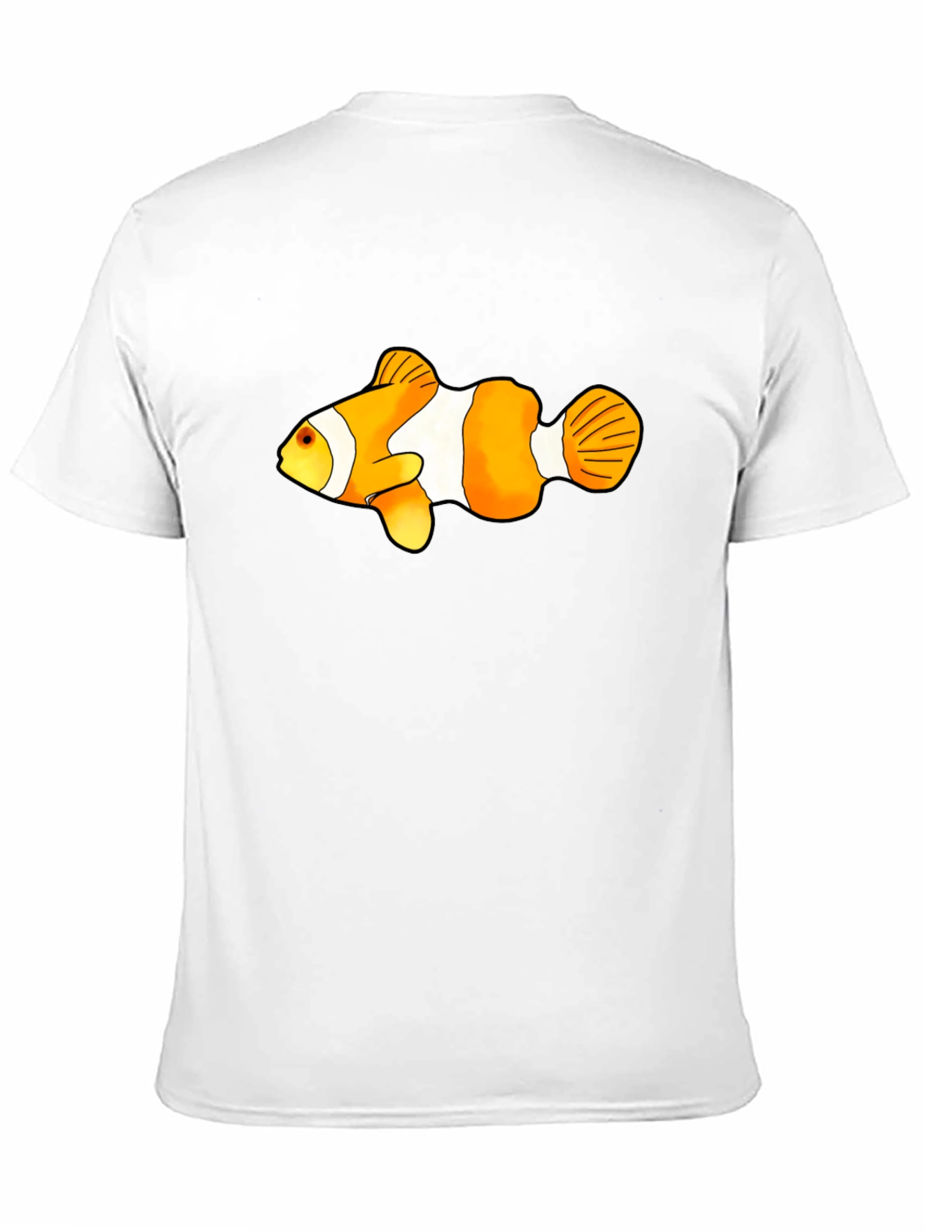 Black Clown Fish Graphic Tee - Black Cotton Blend view 11