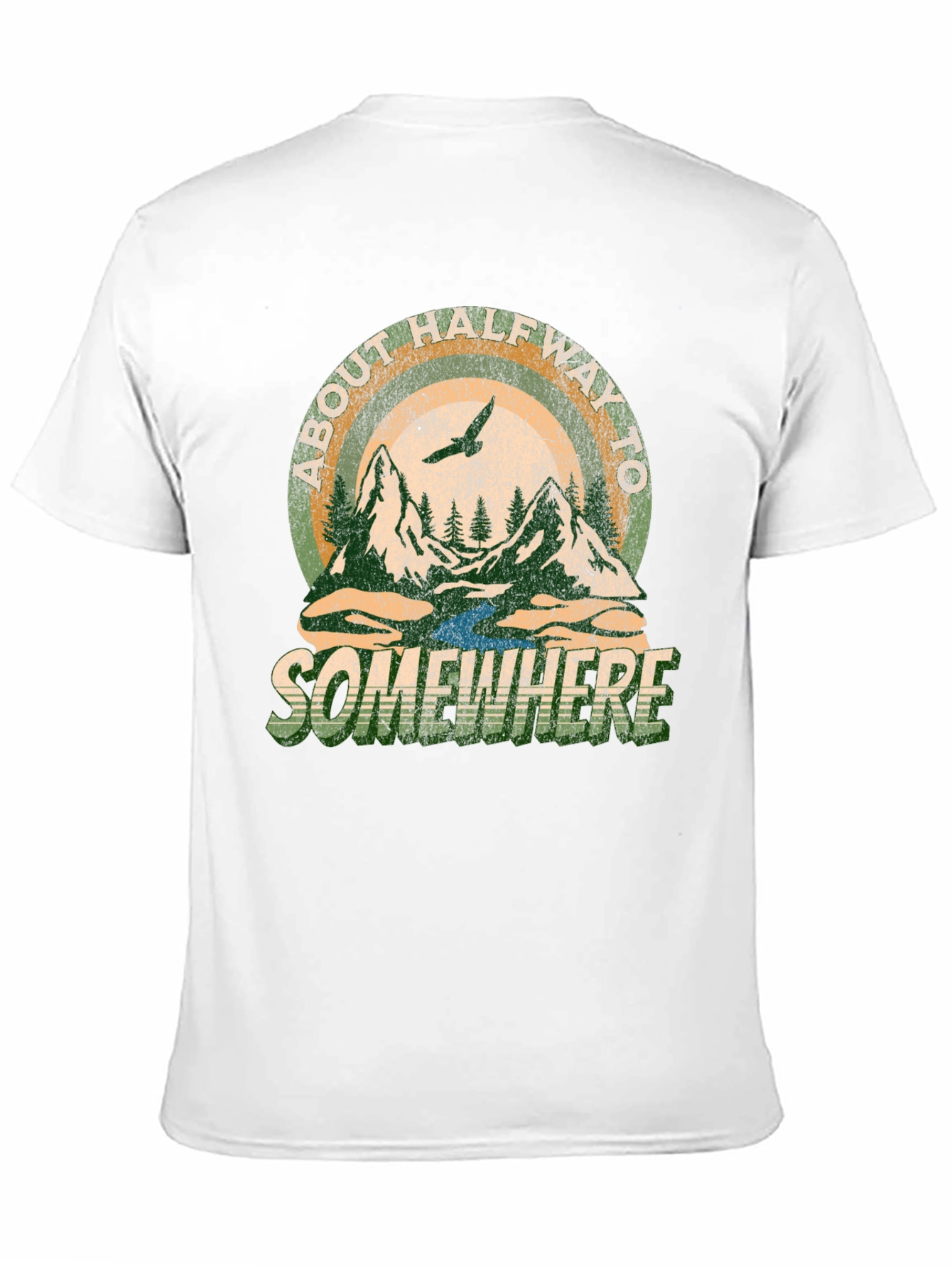 Black About Halfway To Somewhere Graphic Tee - Black view 11