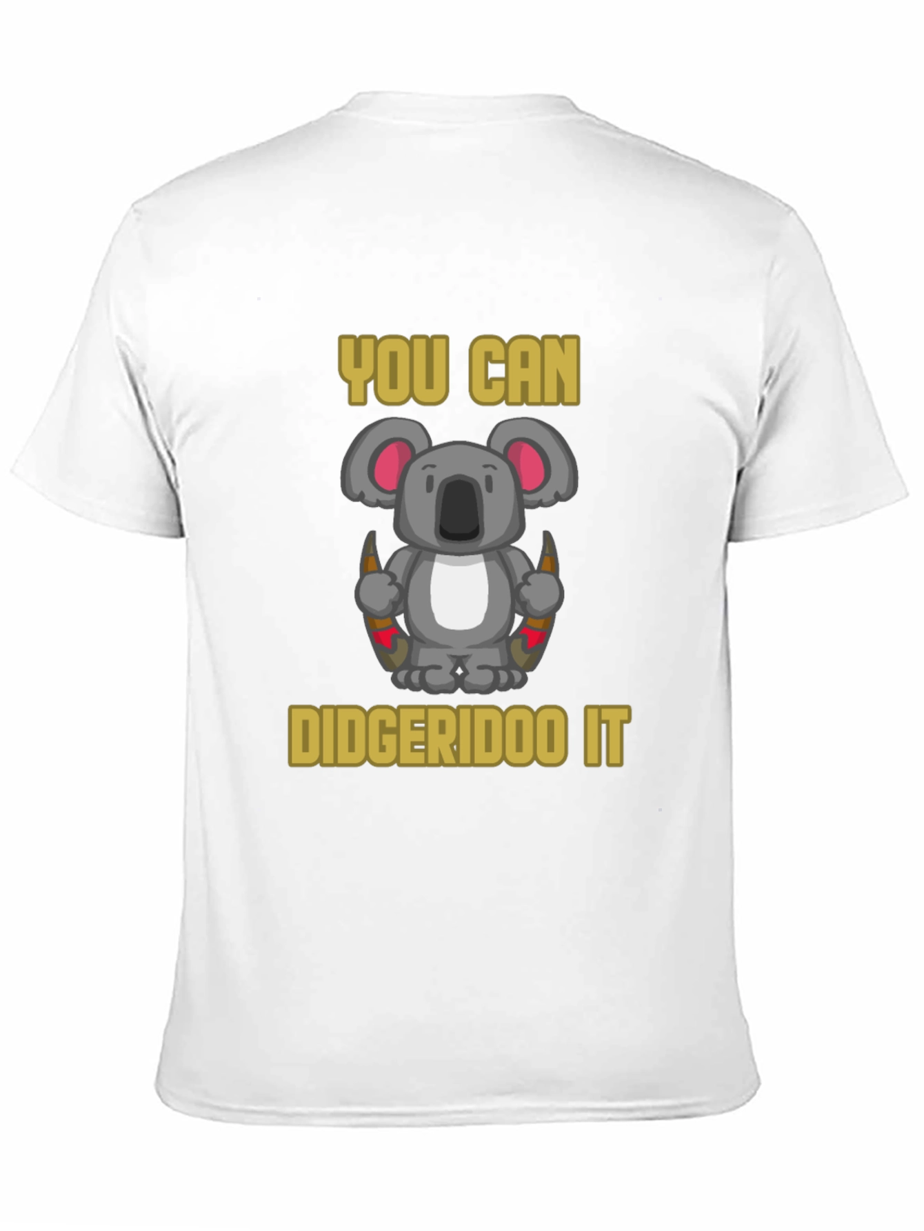 Black You Can Didgeridoo It Koala T-Shirt view 11